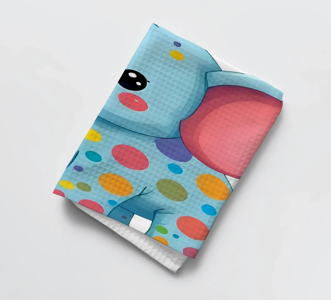 Elephant_4a torchon de Tierisch bunt by LK
