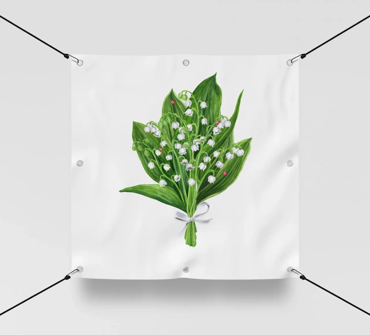 Bouquet di fiori di mughetto telo in pvc da Painted Nature