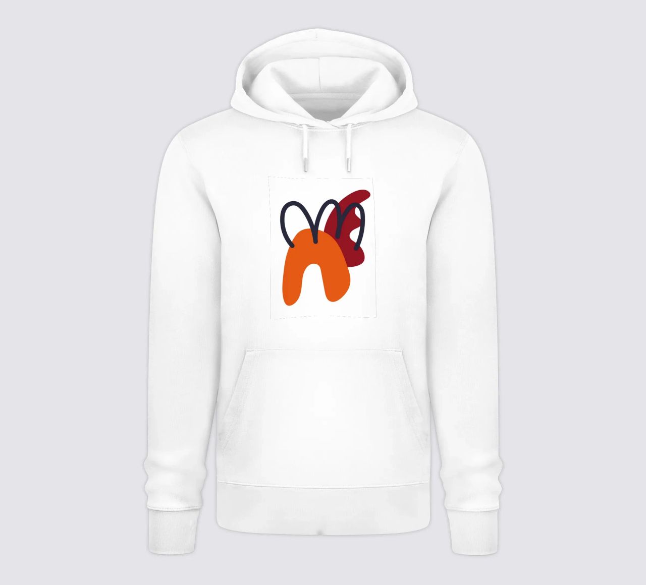 Bold abstract shapes felpa con cappuccio da LisaArtes