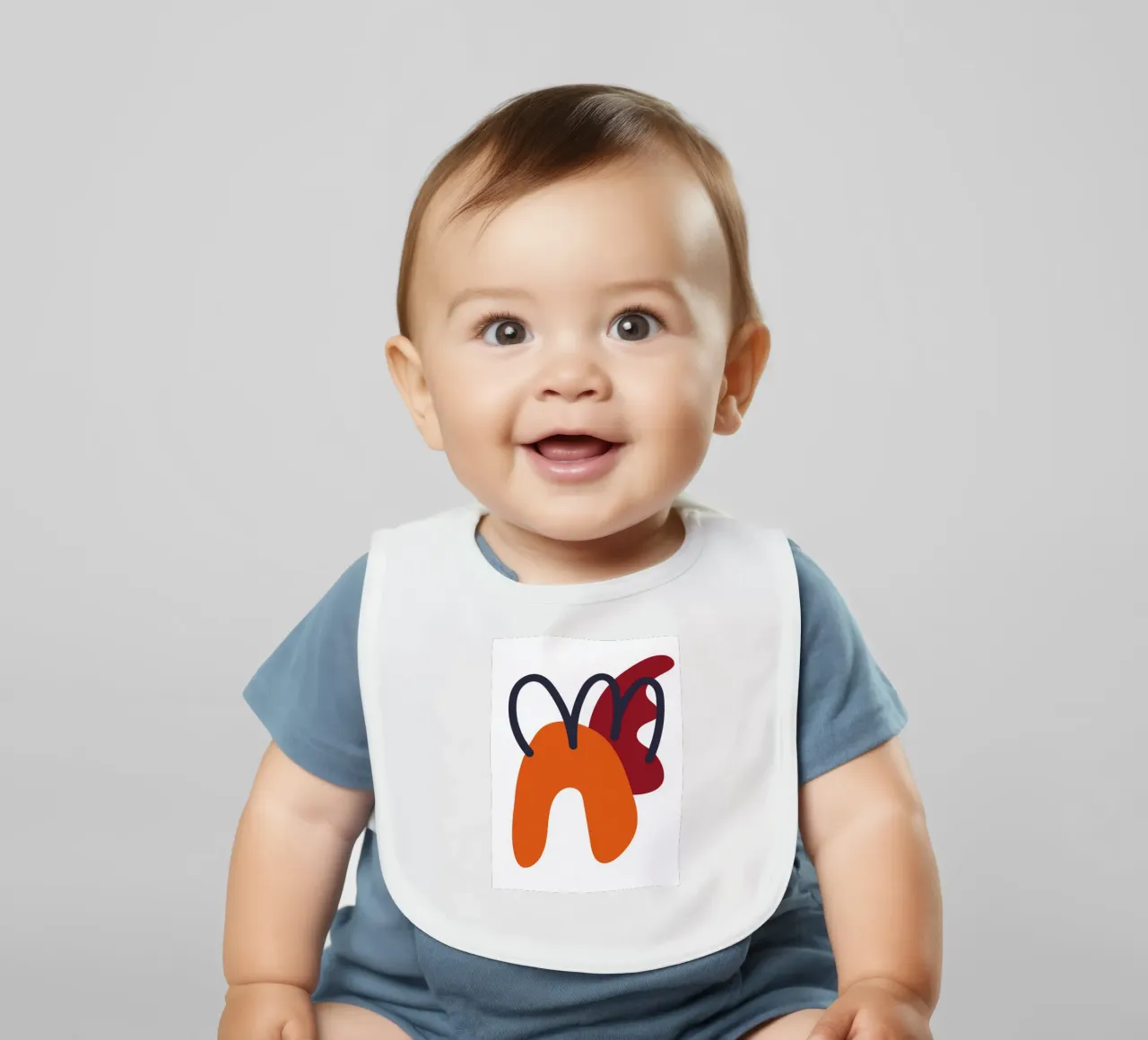 Bold abstract shapes bavaglino da LisaArtes