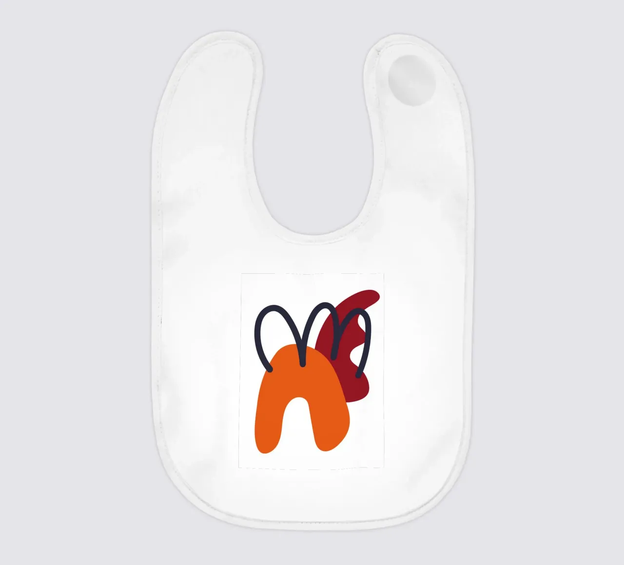 Bold abstract shapes baby bib by LisaArtes