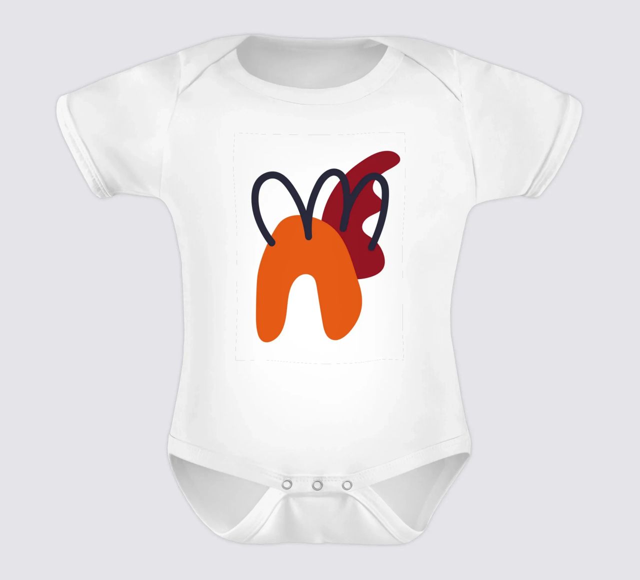 Bold abstract shapes body bébé de LisaArtes