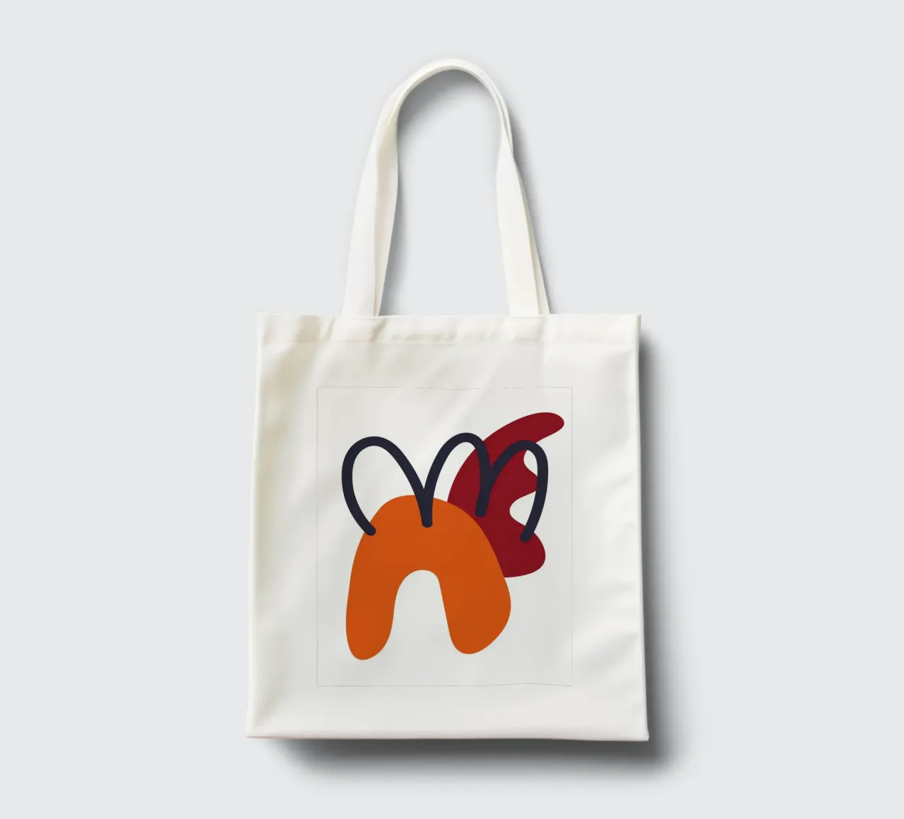 Bold abstract shapes borsa in juta da LisaArtes