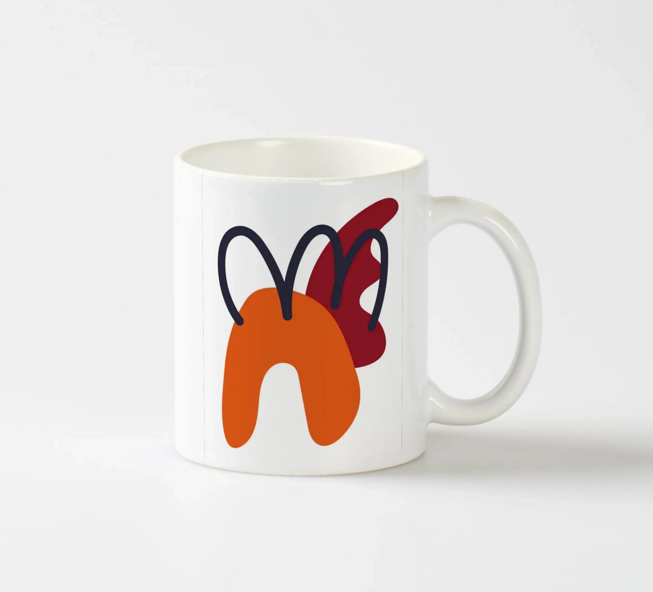 Bold abstract shapes tazza in ceramica da LisaArtes