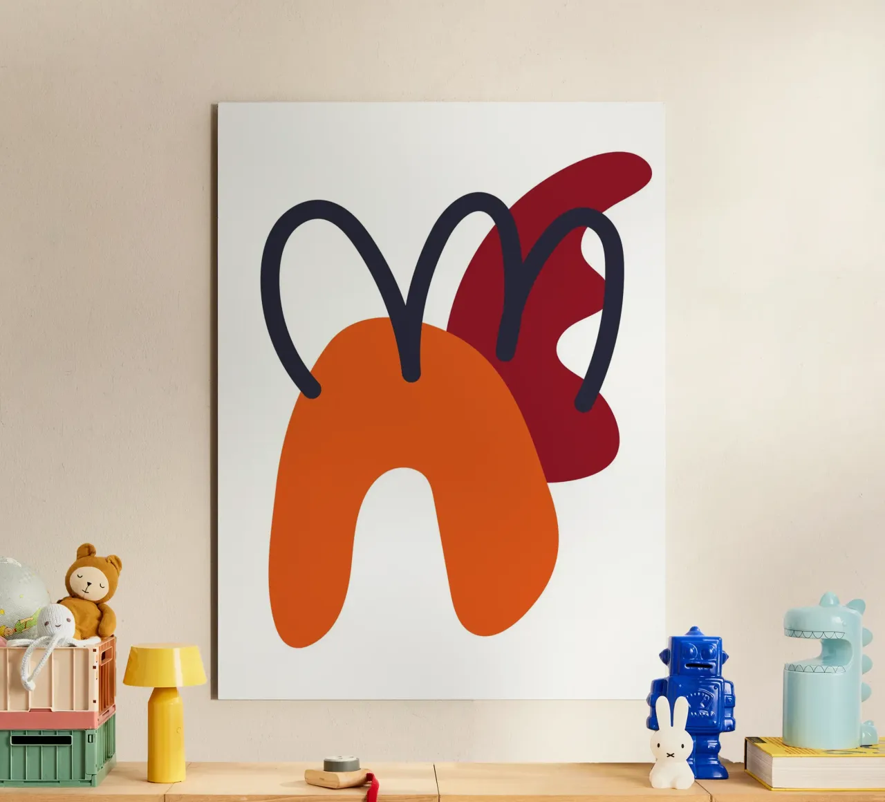 Bold abstract shapes alluminio dibond da LisaArtes