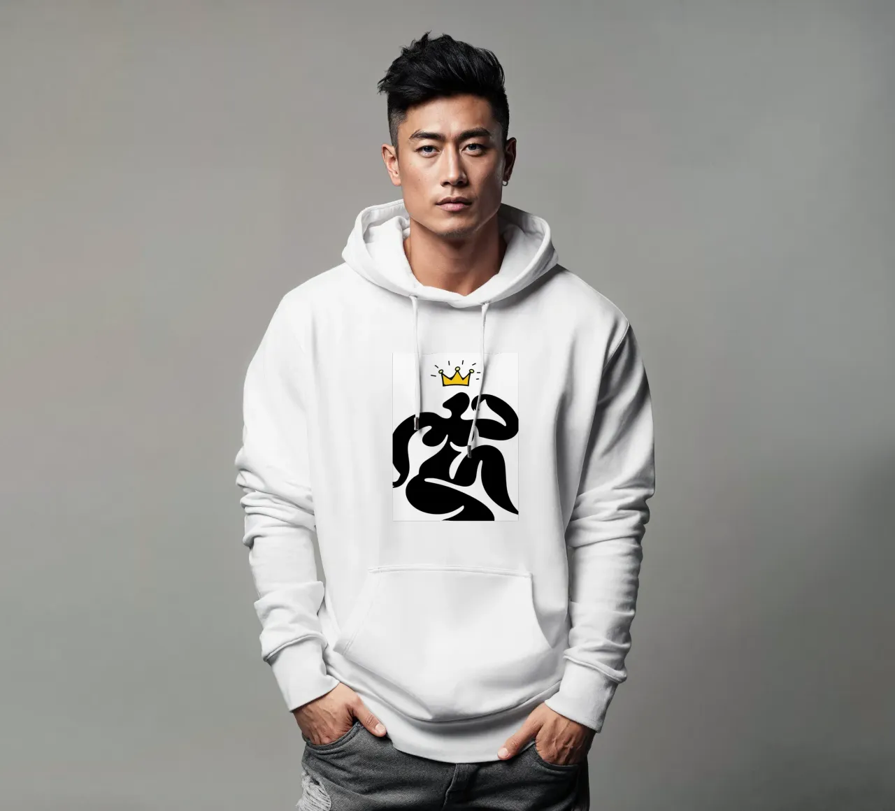 Pose with crown felpa con cappuccio da edsonramosart