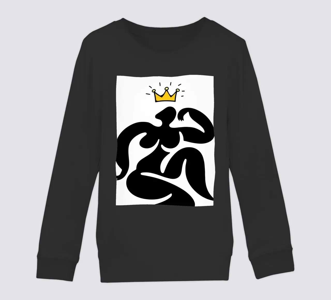 Pose with crown felpa bambino da edsonramosart