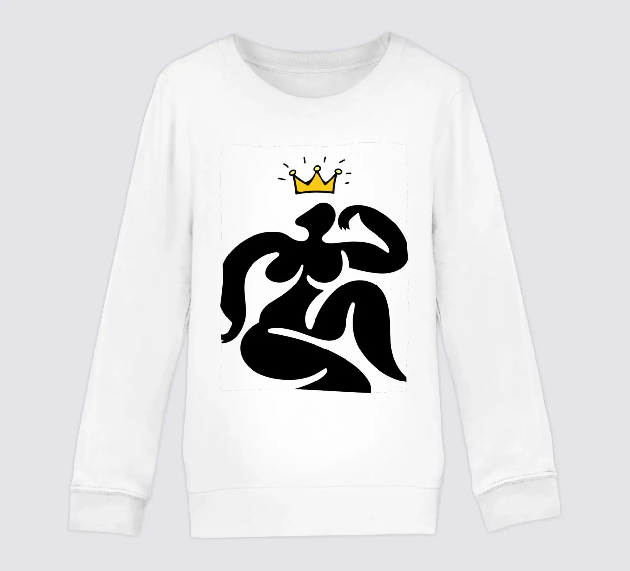 Pose with crown felpa bambino da edsonramosart