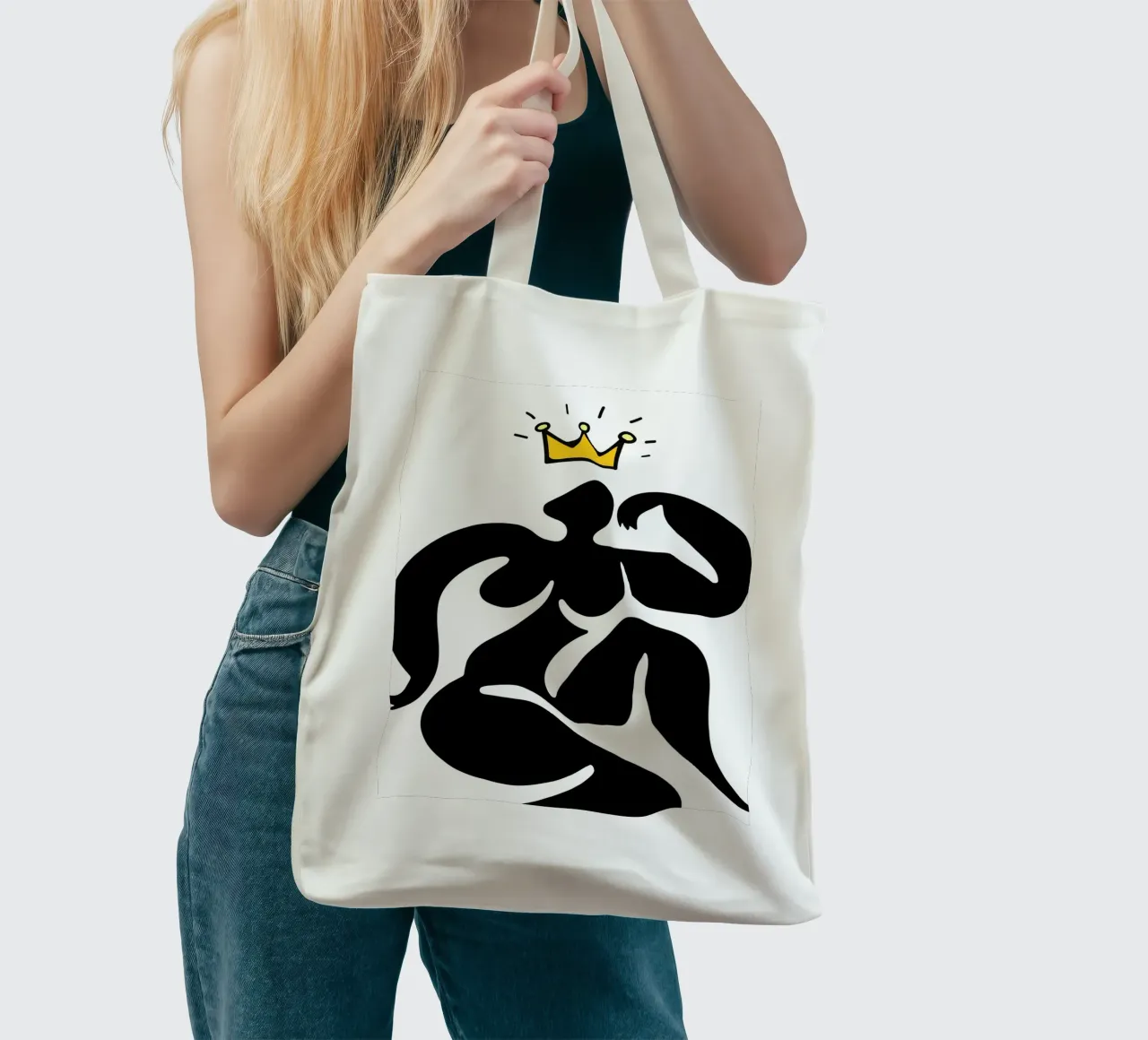 Pose with crown borsa in juta da edsonramosart