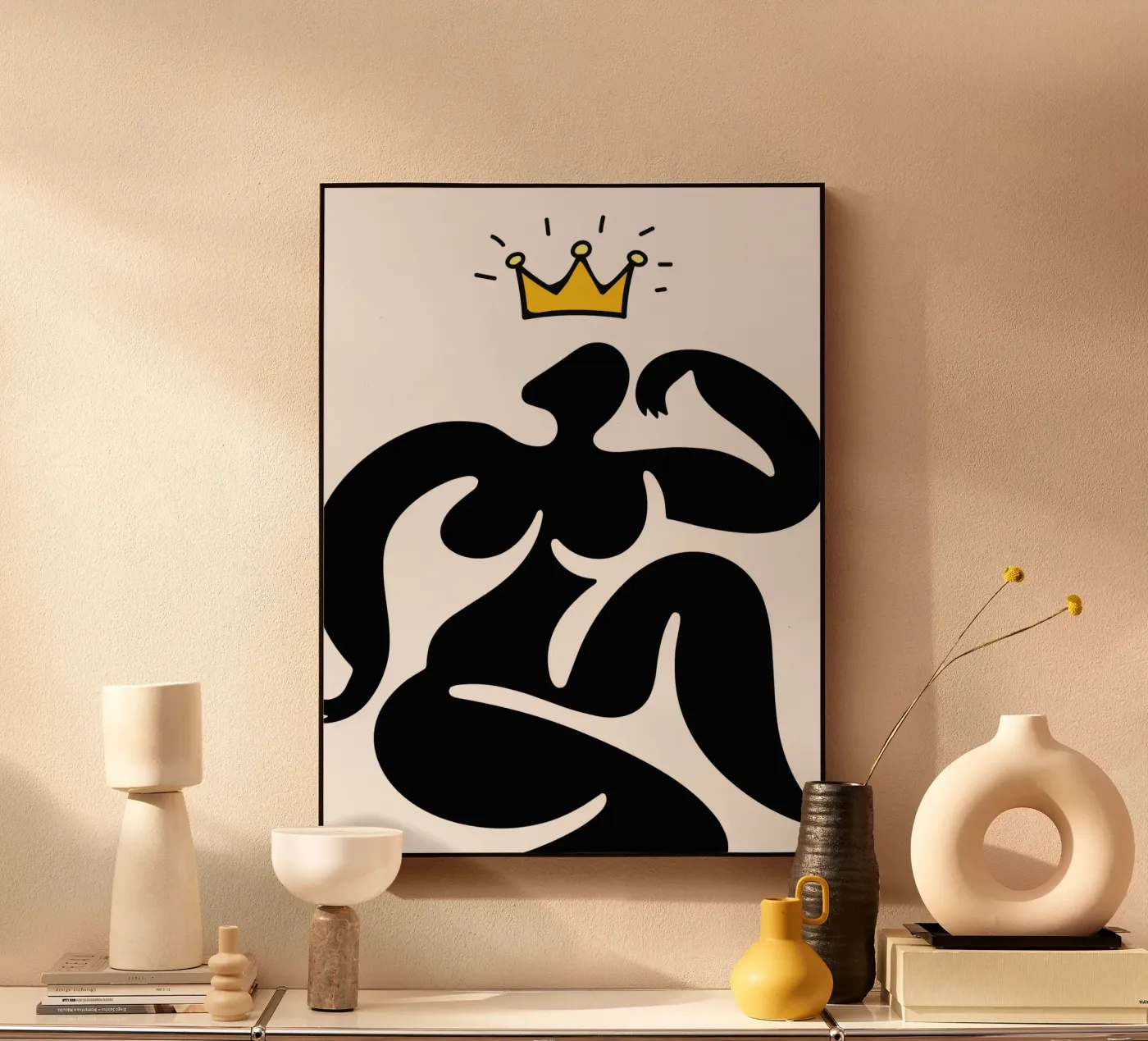 Pose with crown acrylic glass by edsonramosart