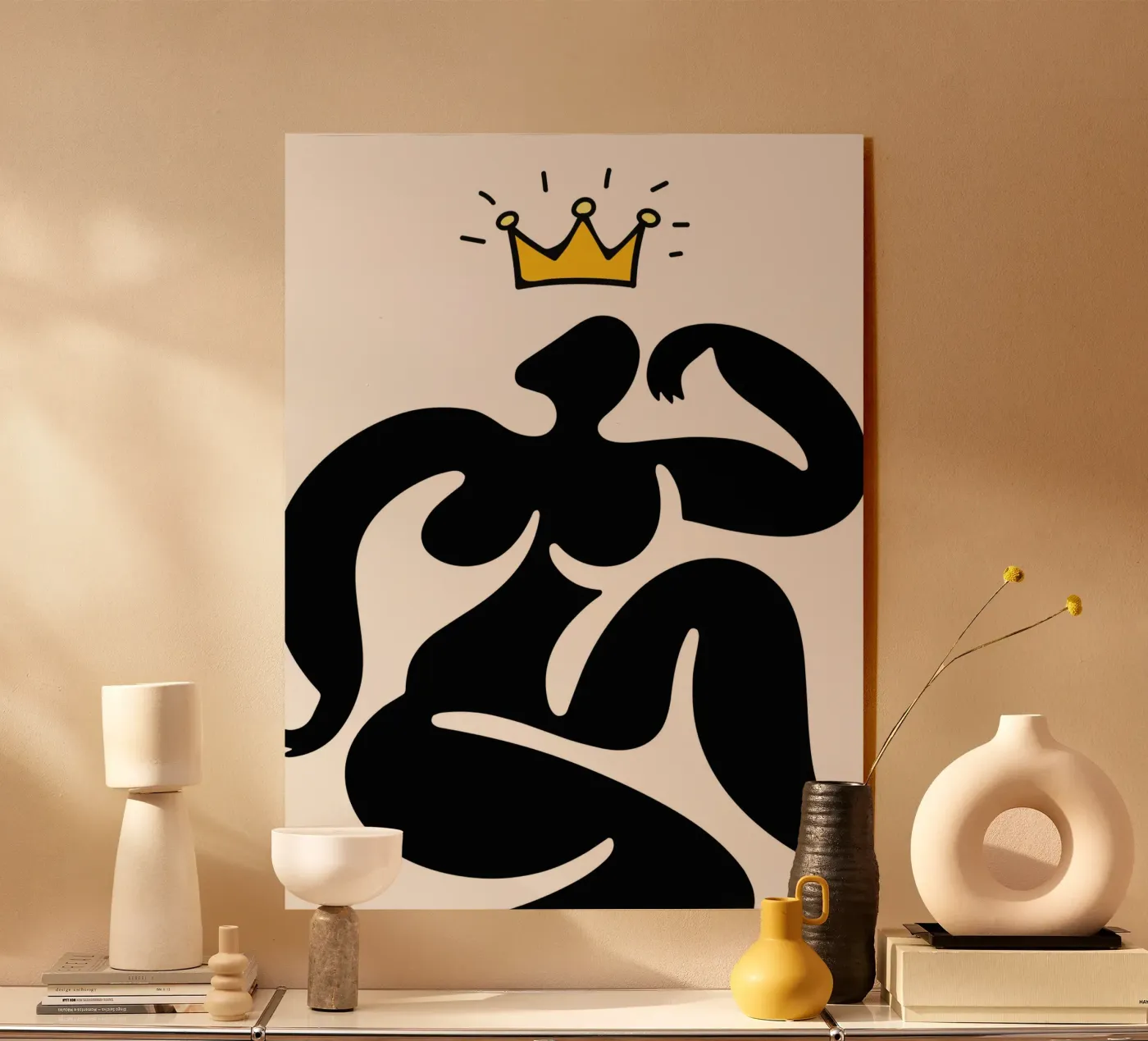 Pose with crown acrylic glass by edsonramosart