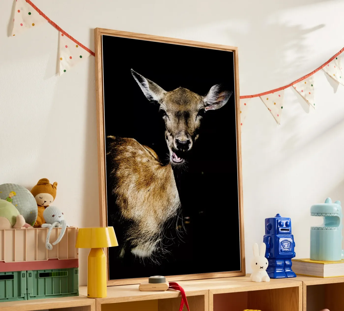 Happy Dark Deer plexiglass da Babett Schultze
