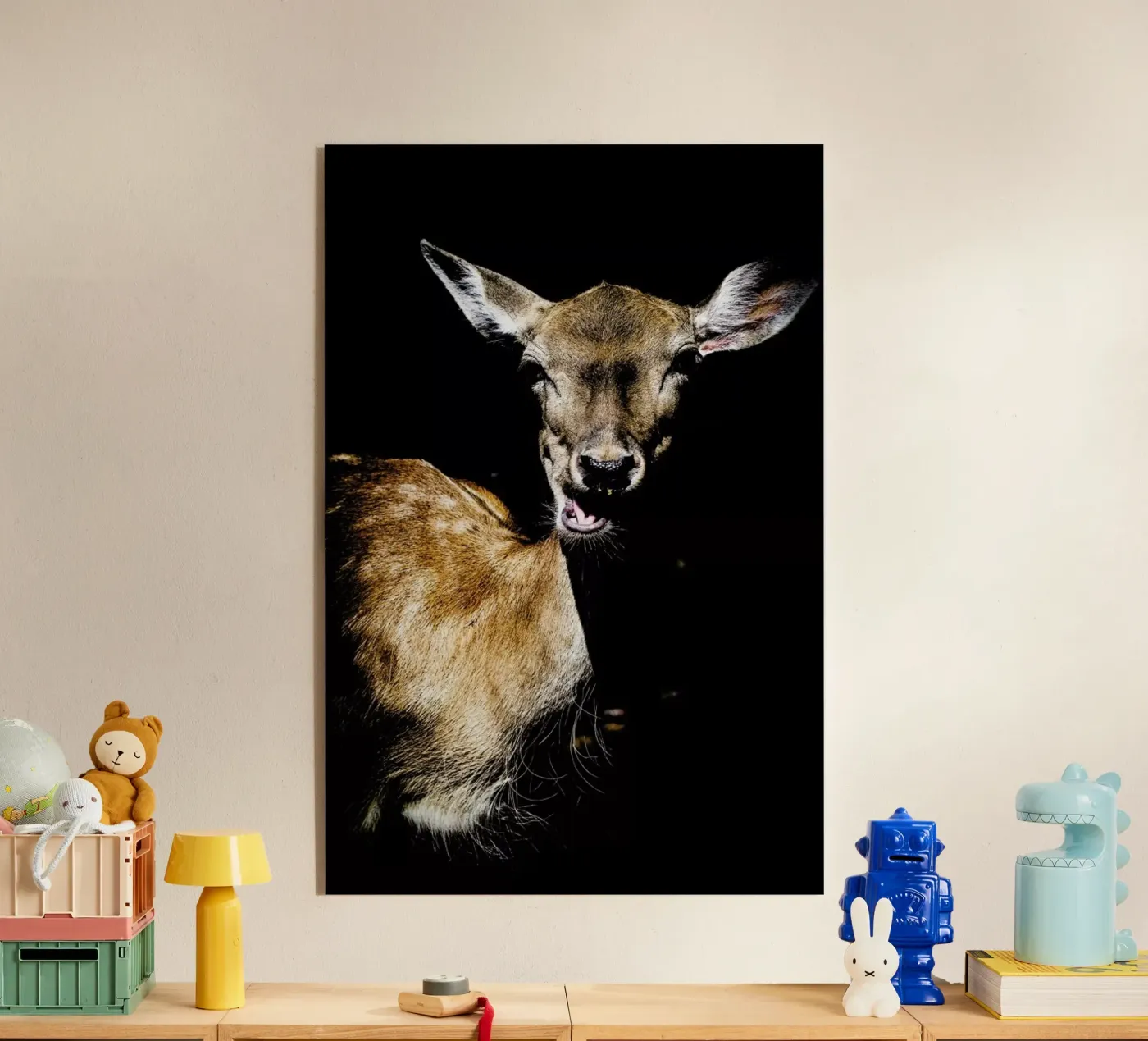 Happy Dark Deer plexiglass da Babett Schultze