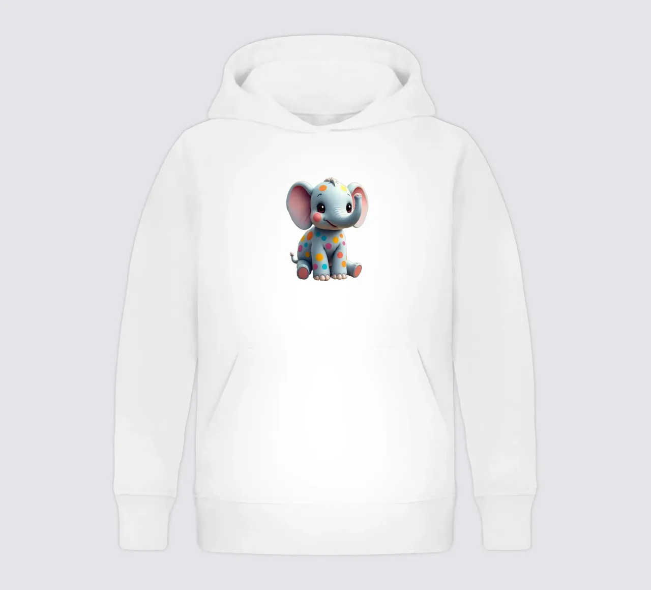 Elephant_5a kids hoodie by Tierisch bunt by LK
