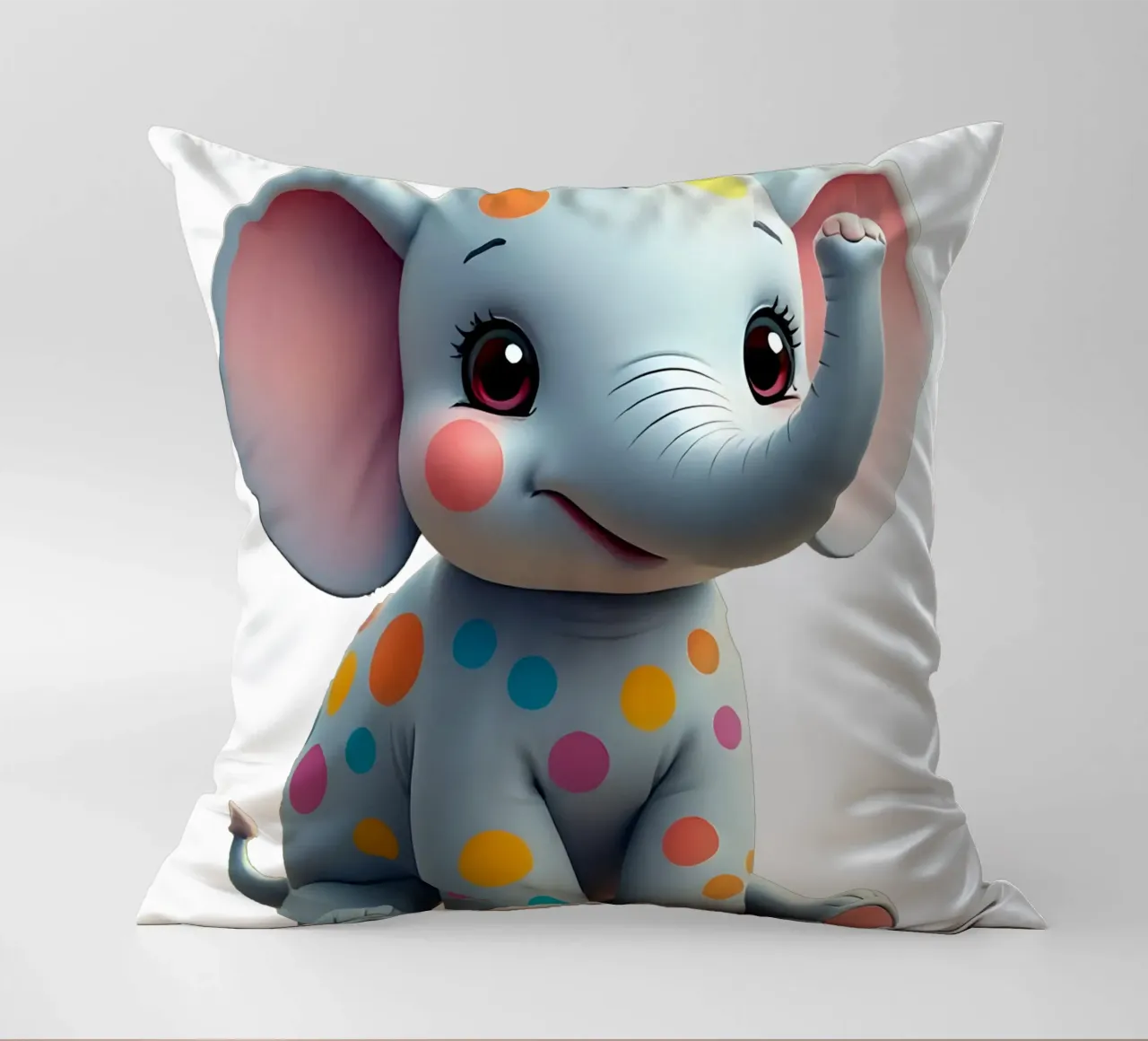 Elefante_5a cuscino da Tierisch bunt by LK