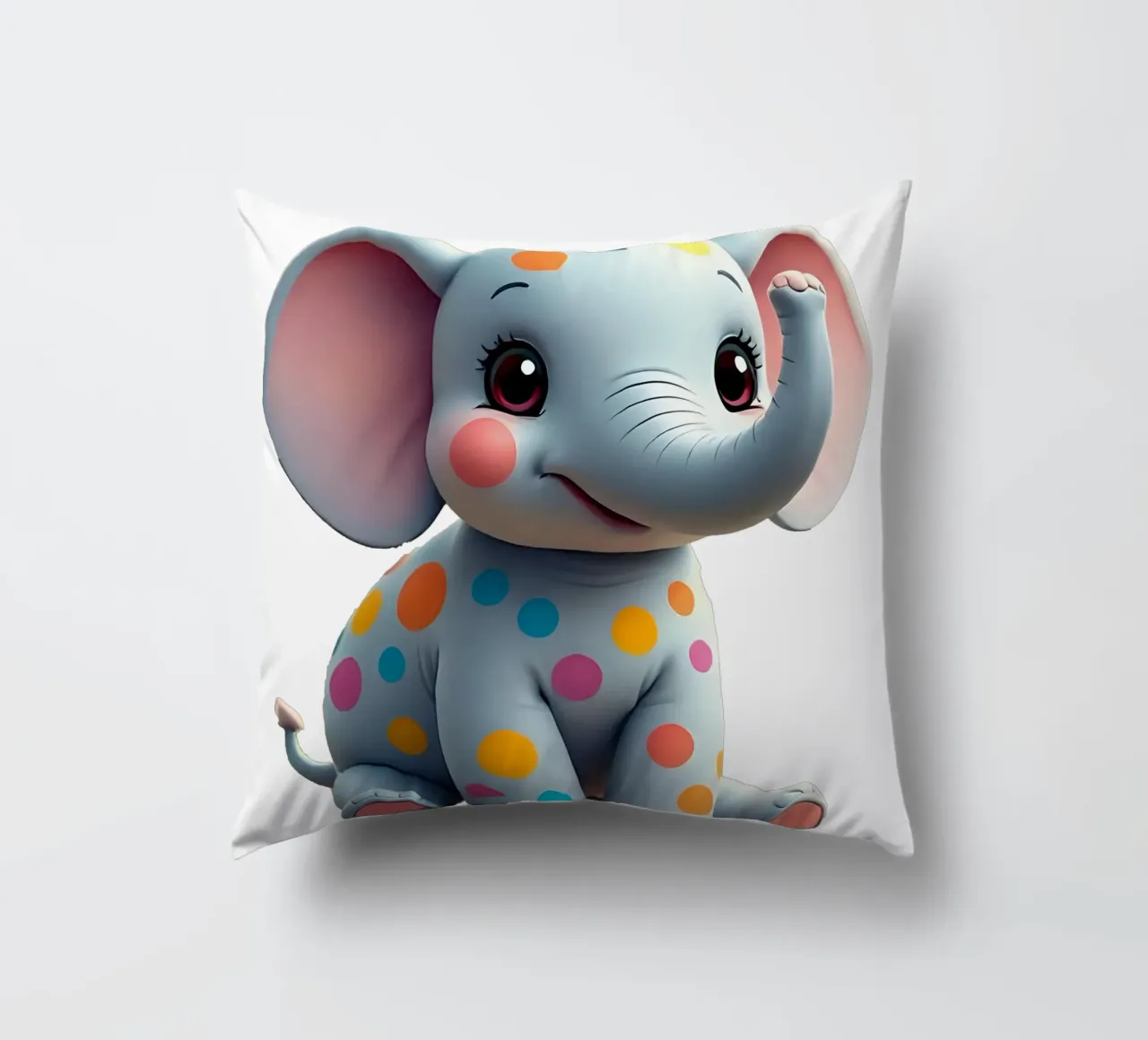 Elefante_5a cuscino da Tierisch bunt by LK