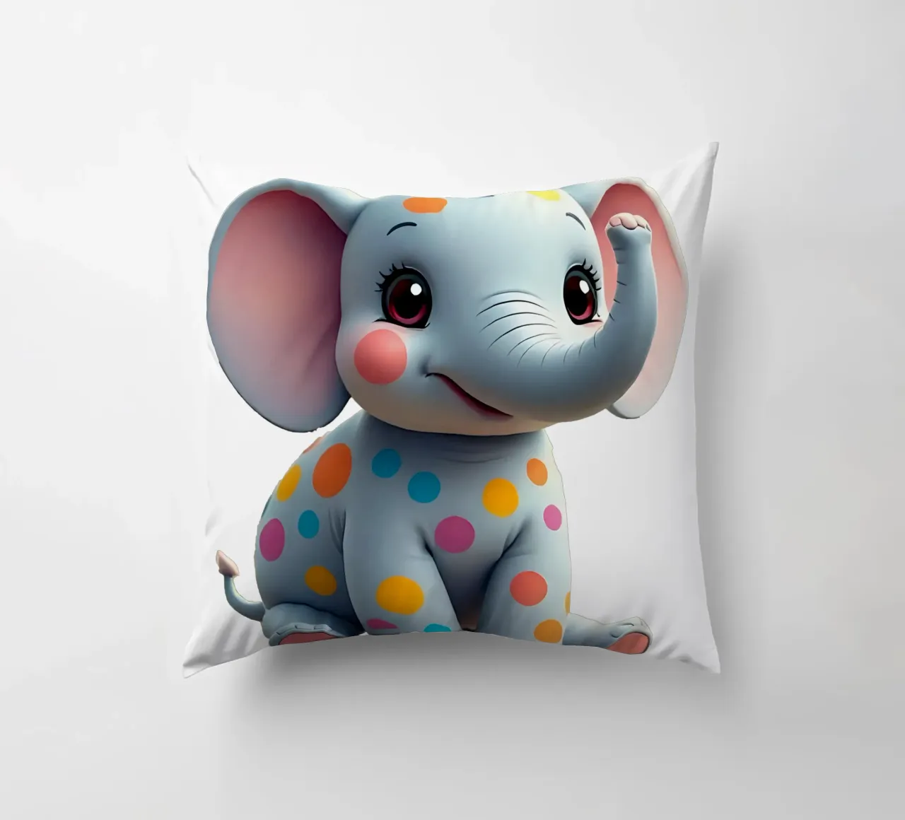 Elefante_5a cuscino da Tierisch bunt by LK