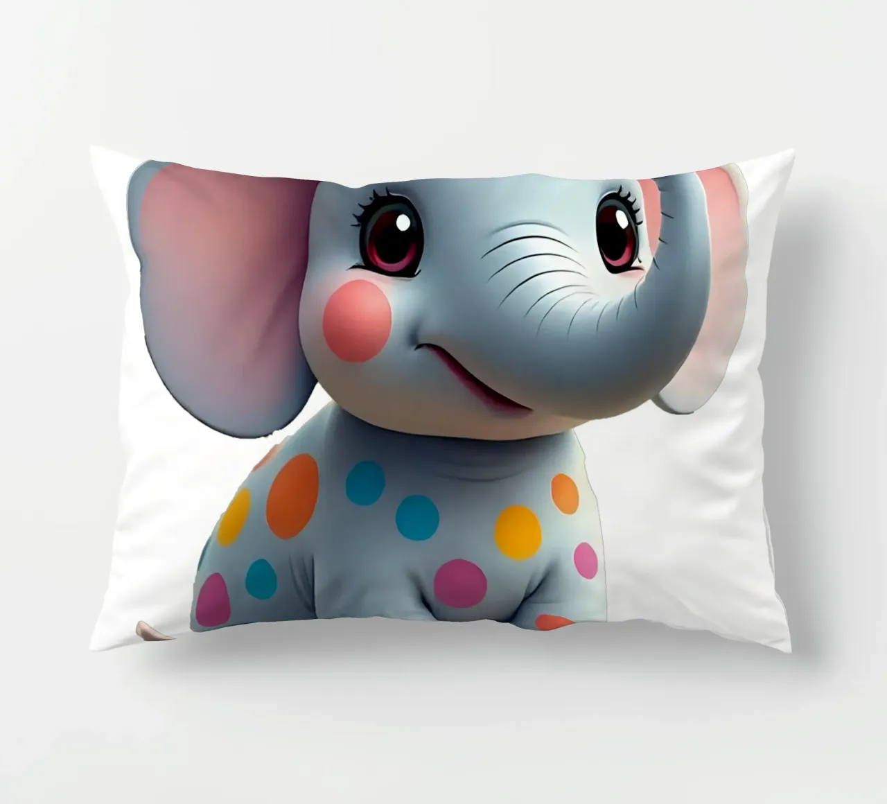 Elefante_5a cuscino da Tierisch bunt by LK