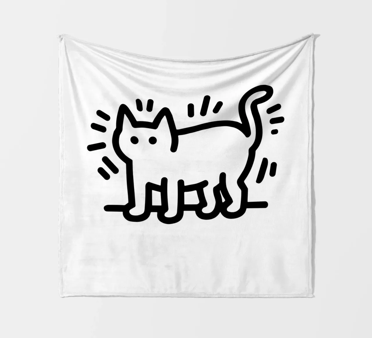 Cat in lines coperta in pile da edsonramosart