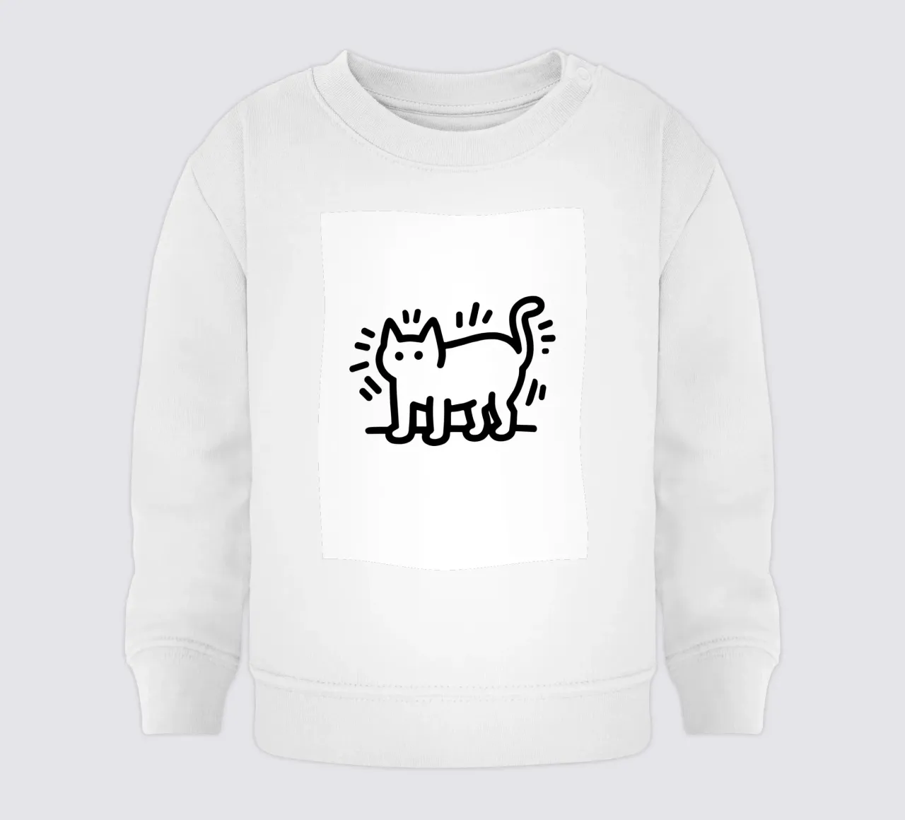 Cat in lines felpa neonato da edsonramosart