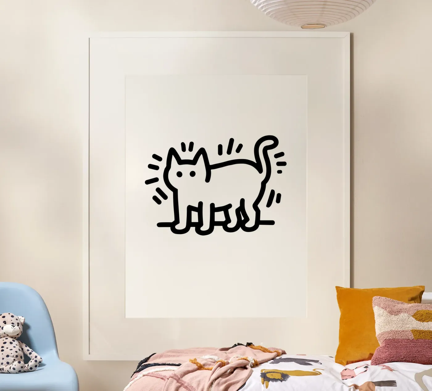 Cat in lines poster da edsonramosart