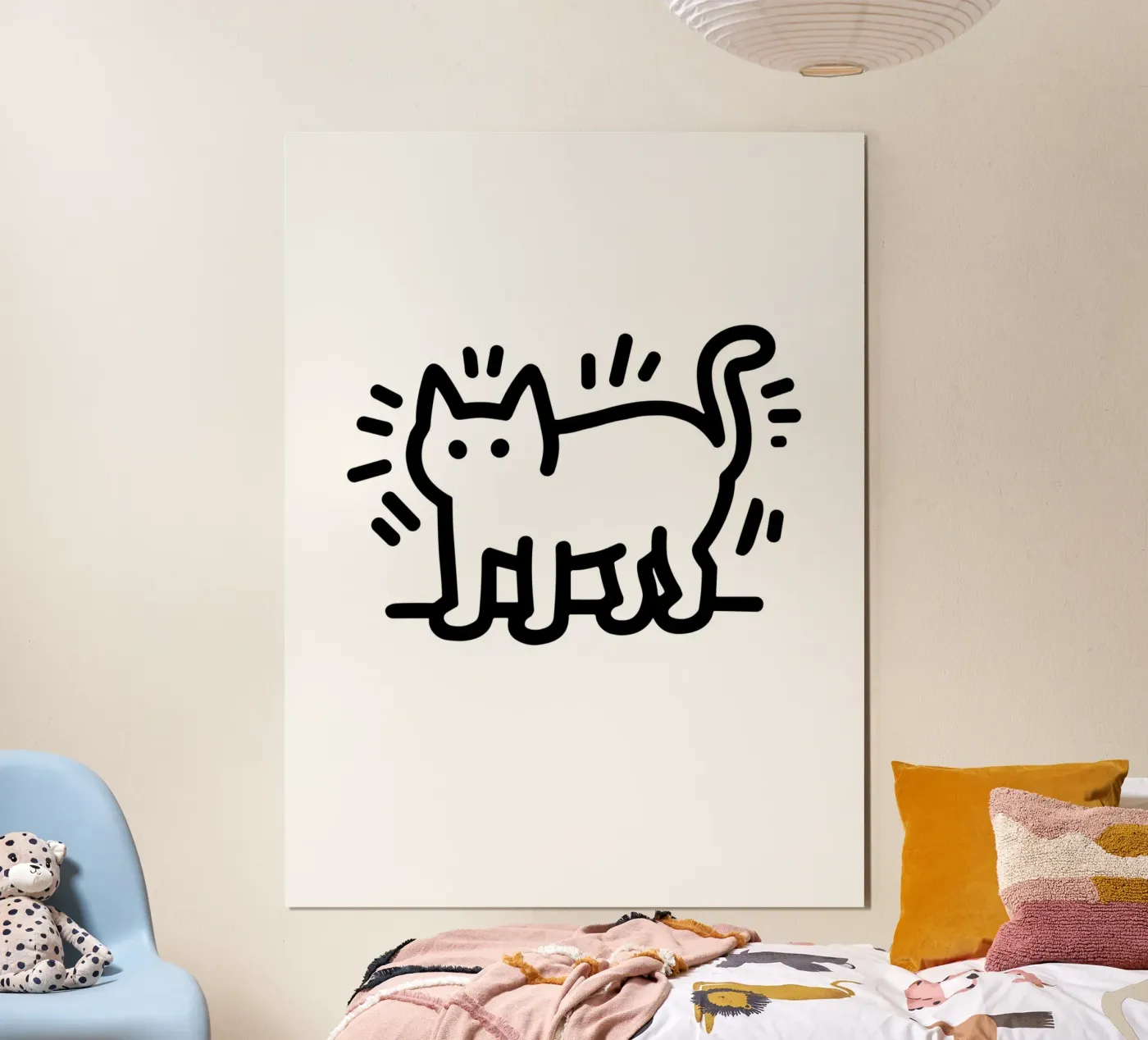 Cat in lines poster da edsonramosart