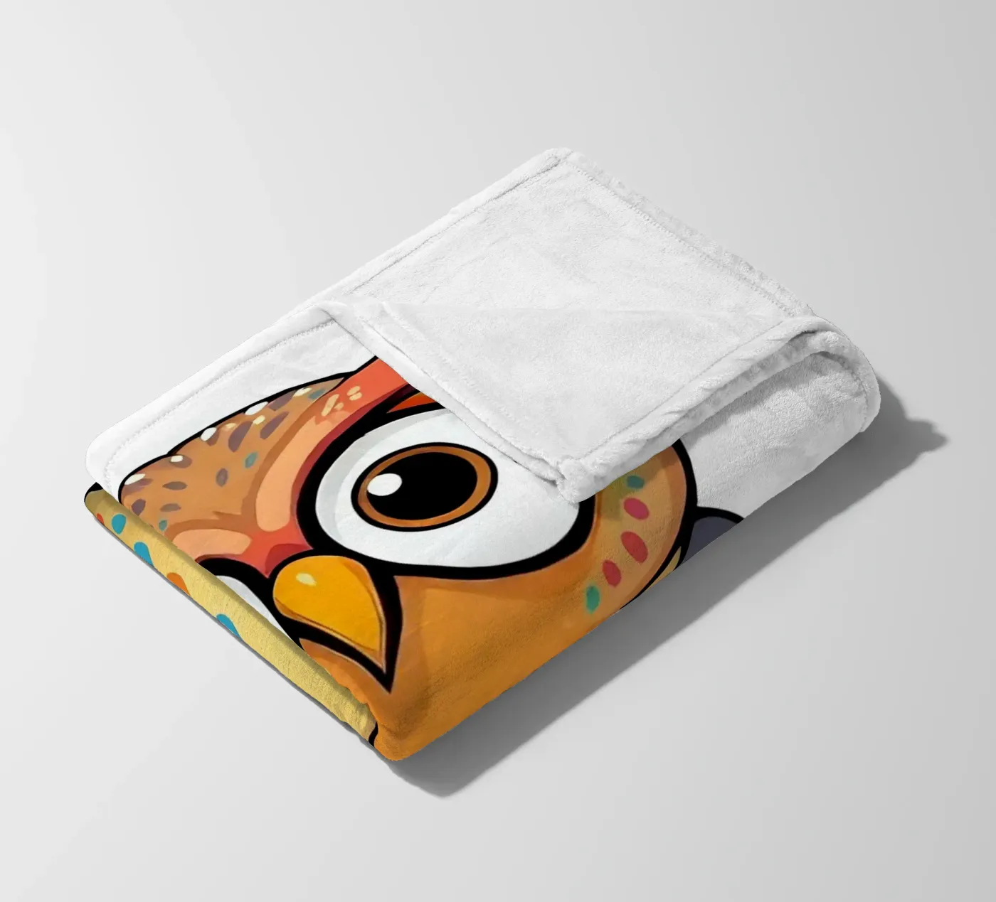 Eule_1 Fleecedecke von Tierisch bunt by LK