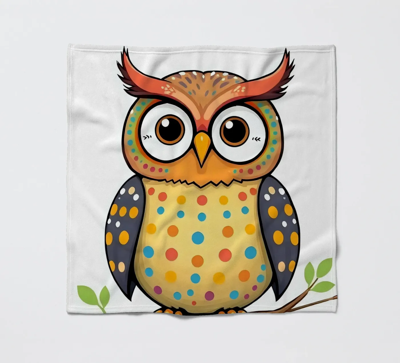 Eule_1 Fleecedecke von Tierisch bunt by LK