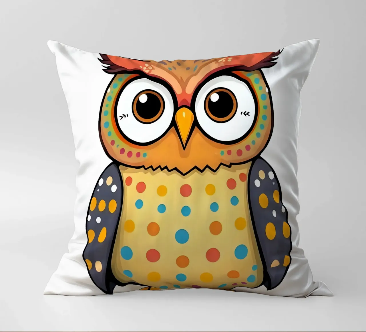 Gufo_1a cuscino da Tierisch bunt by LK