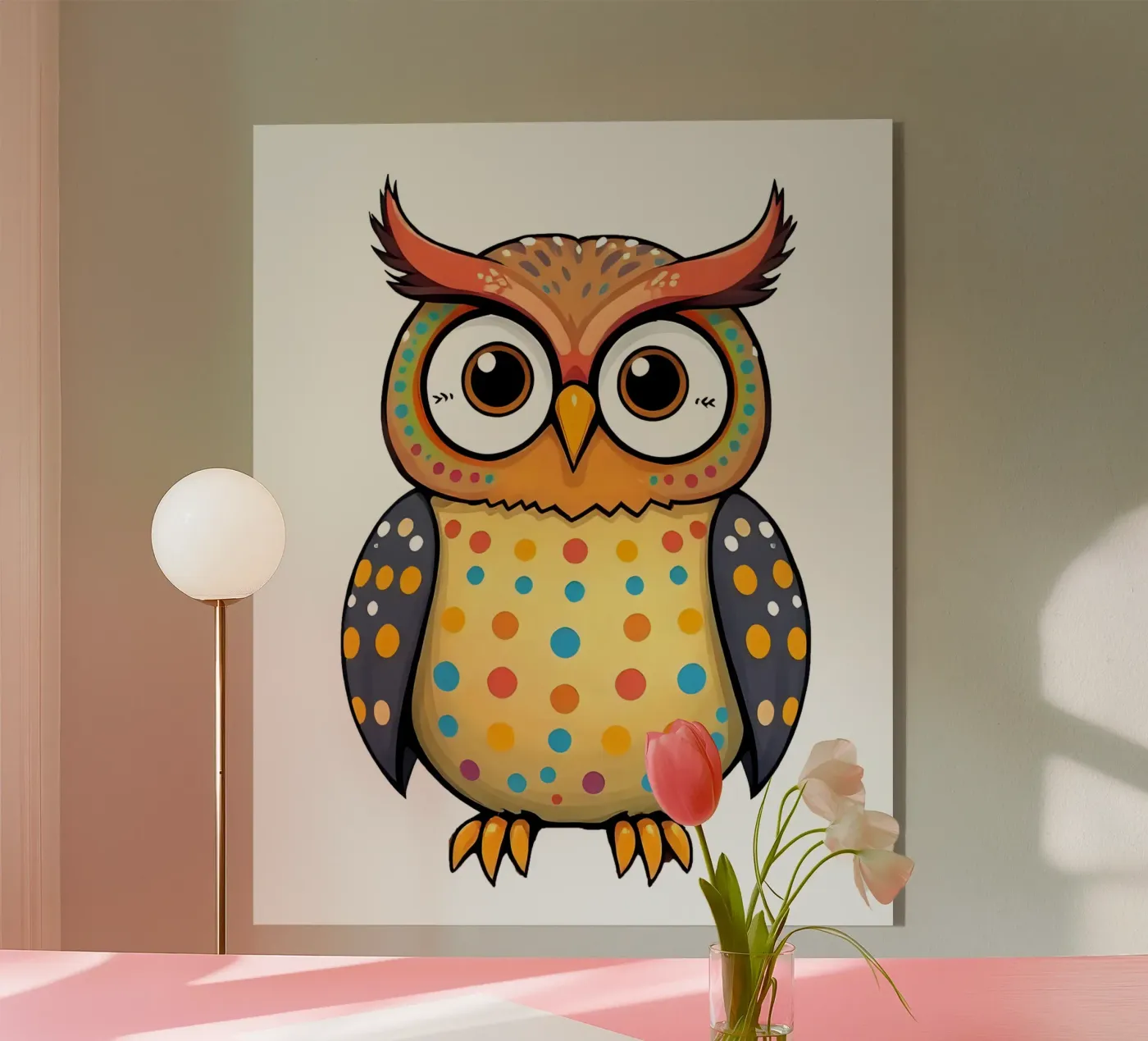 Owl_1a plexiglass da Tierisch bunt by LK