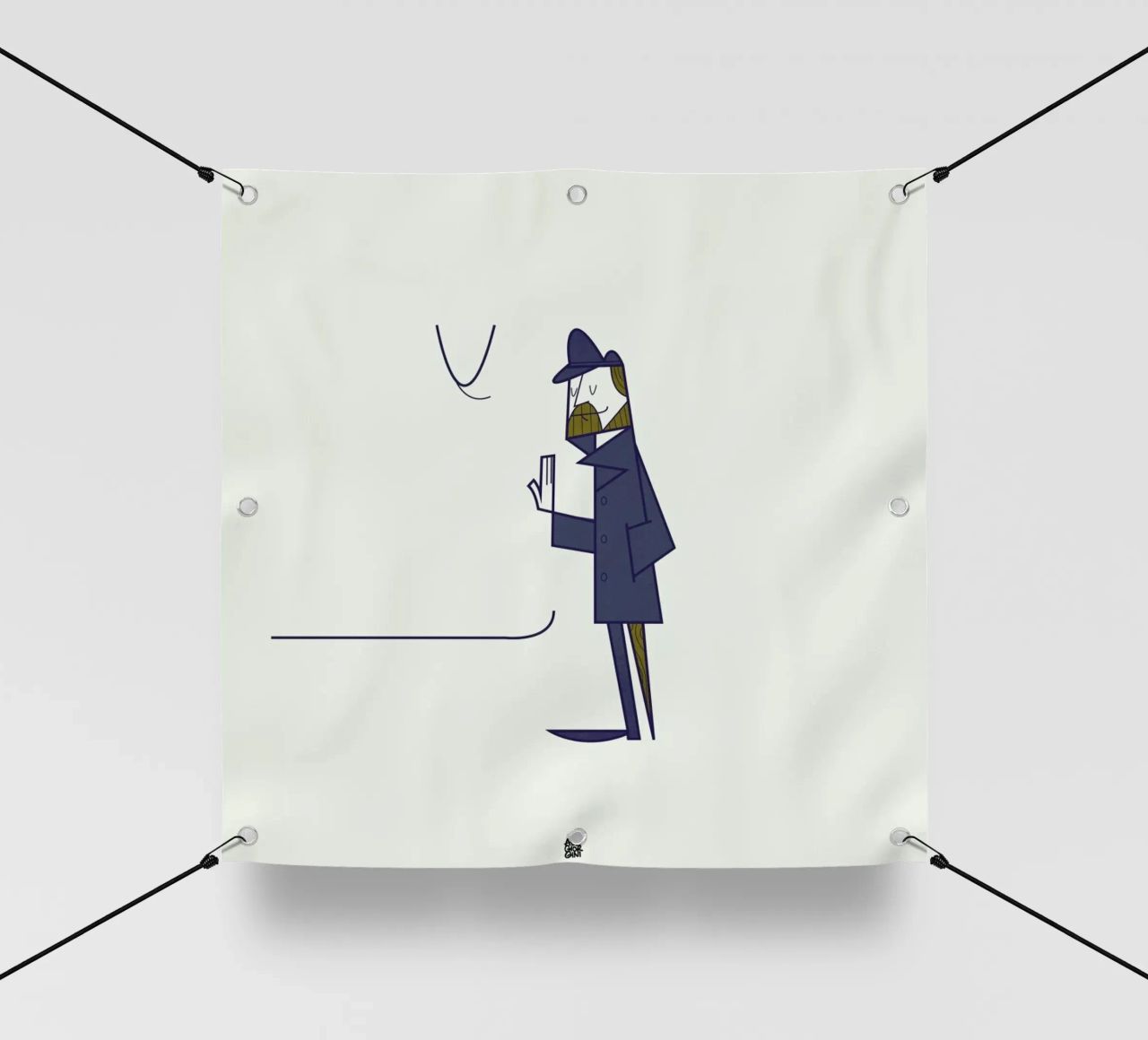 I'm lost in your immensity telo in pvc da Ale Giorgini