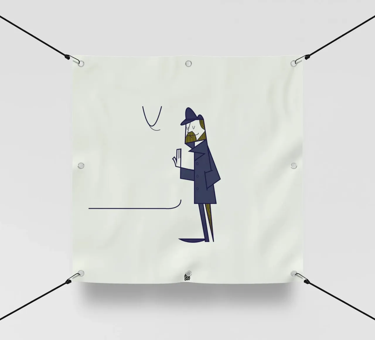 I'm lost in your immensity telo in pvc da Ale Giorgini