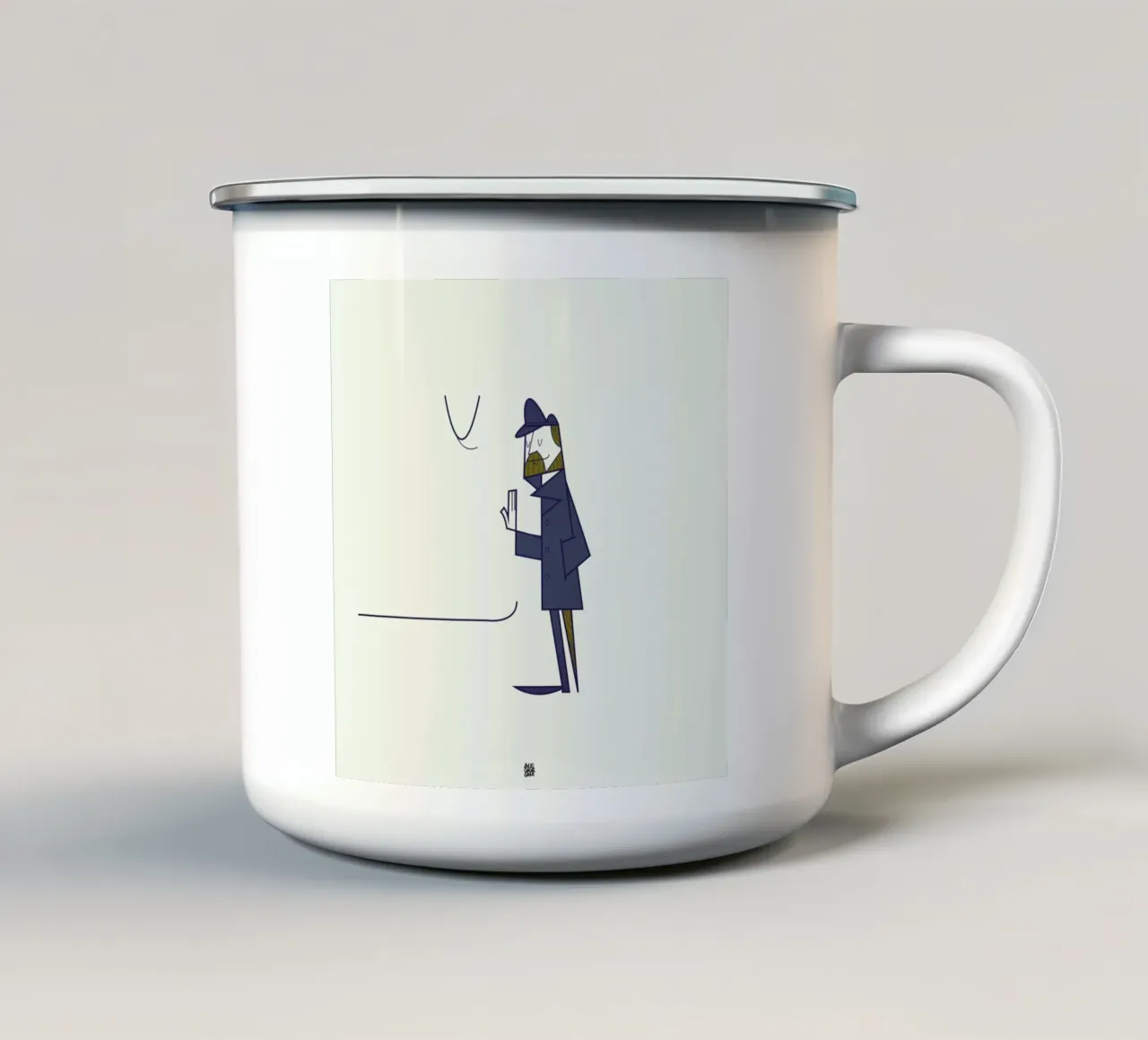 I'm lost in your immensity taza de esmalte de Ale Giorgini