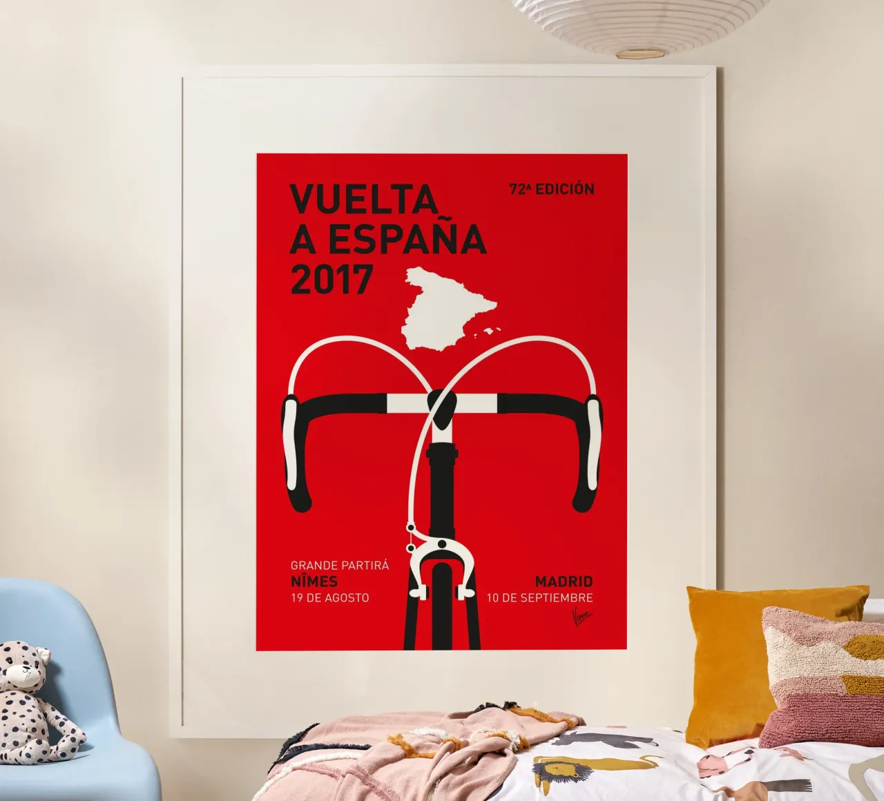 VUELTA A ESPANA POSTER 2017 poster da Cycling Art