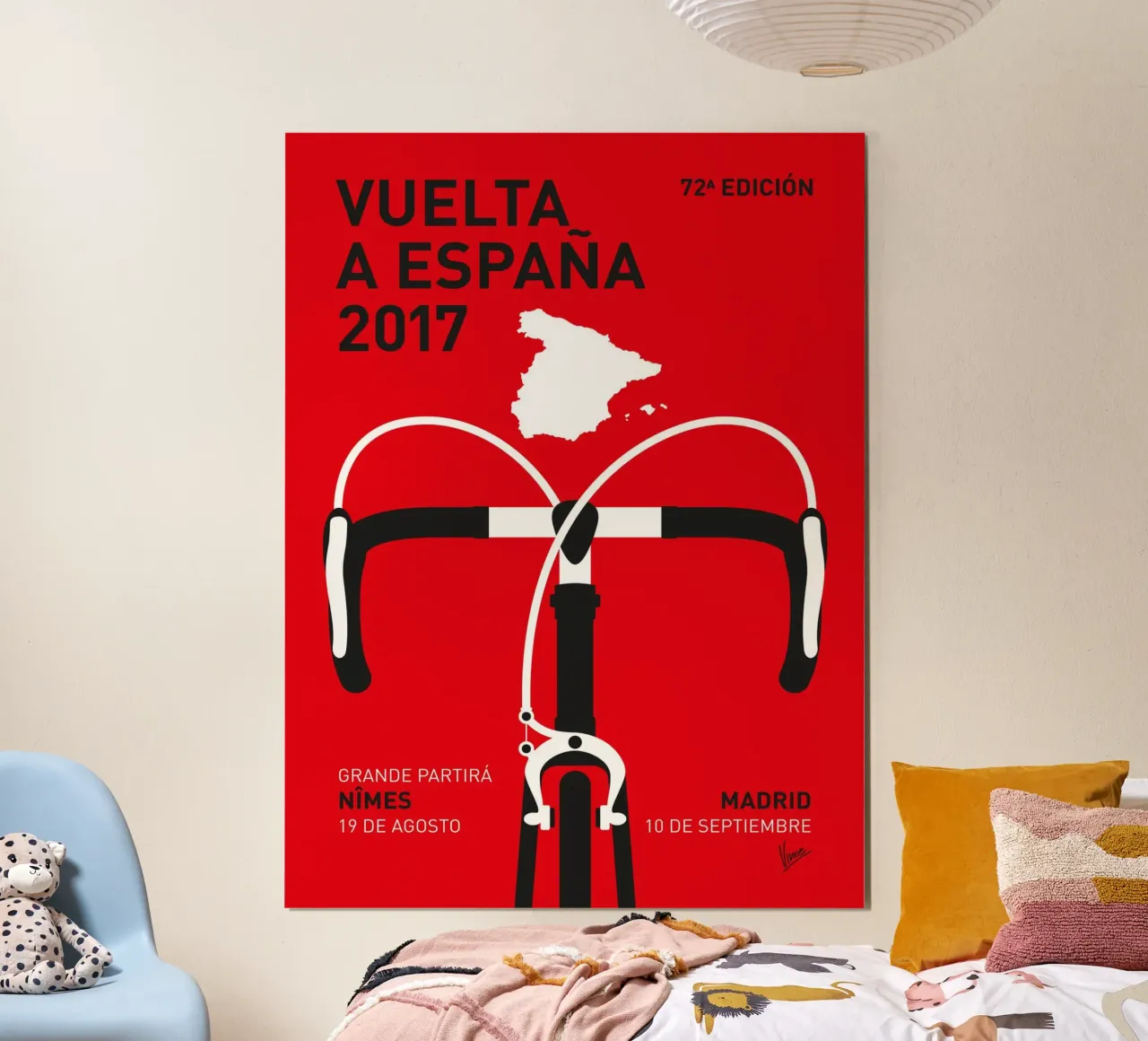 VUELTA A ESPANA POSTER 2017 poster da Cycling Art