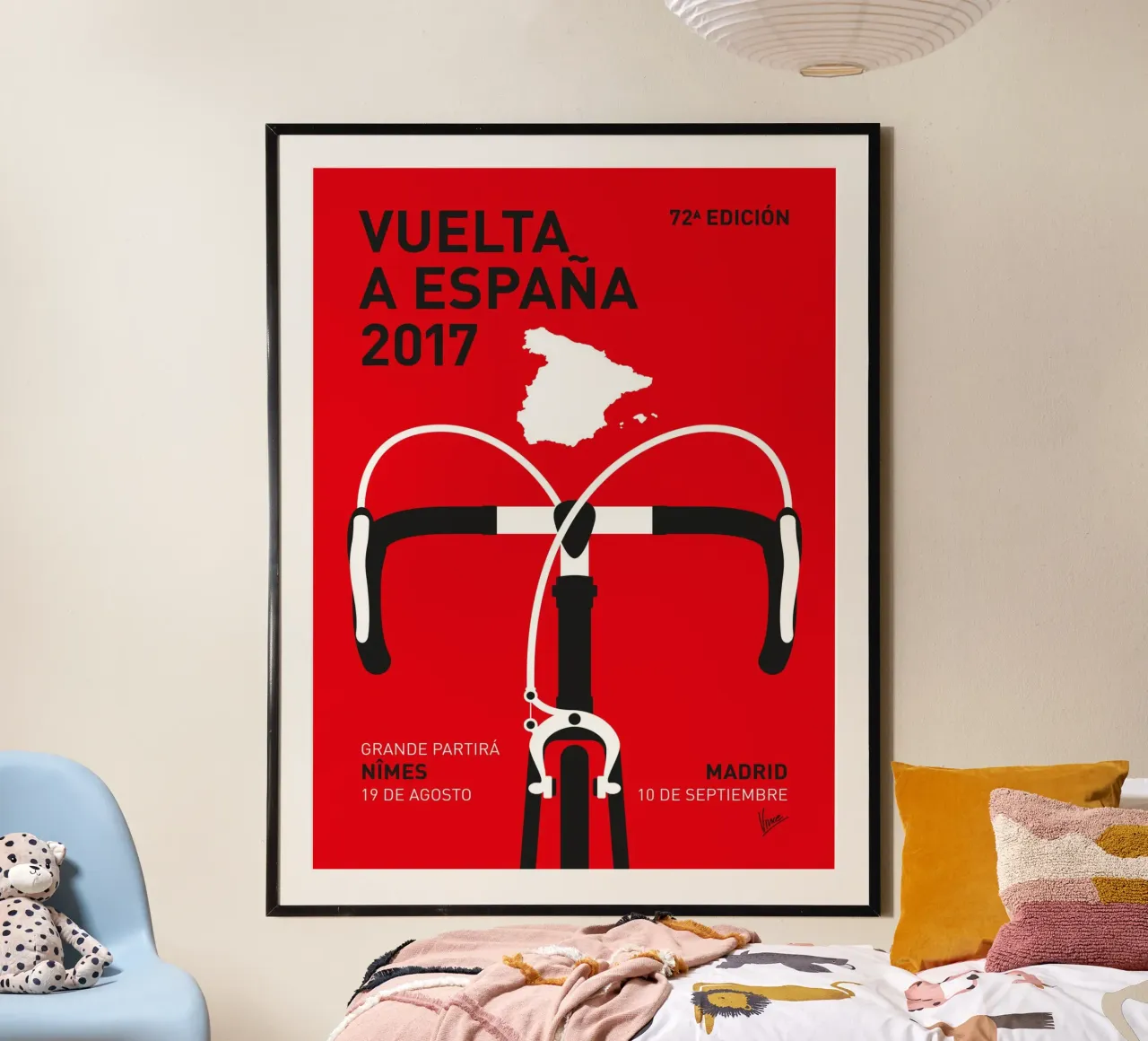 VUELTA A ESPANA POSTER 2017 poster da Cycling Art