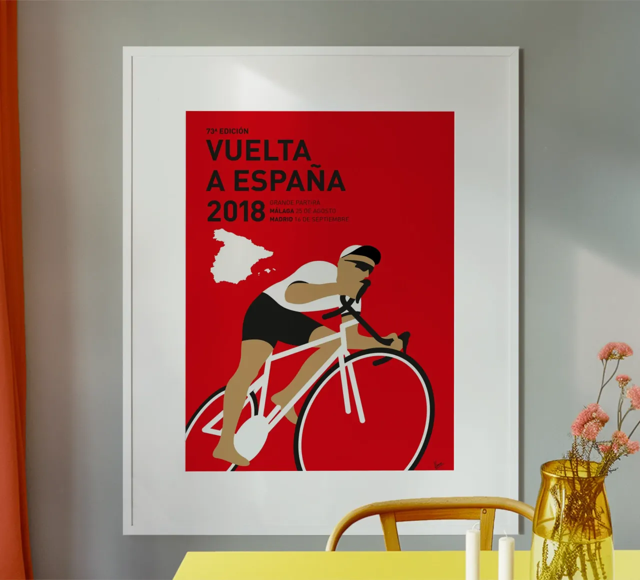 VUELTA A ESPANA POSTER 2018 poster da Cycling Art