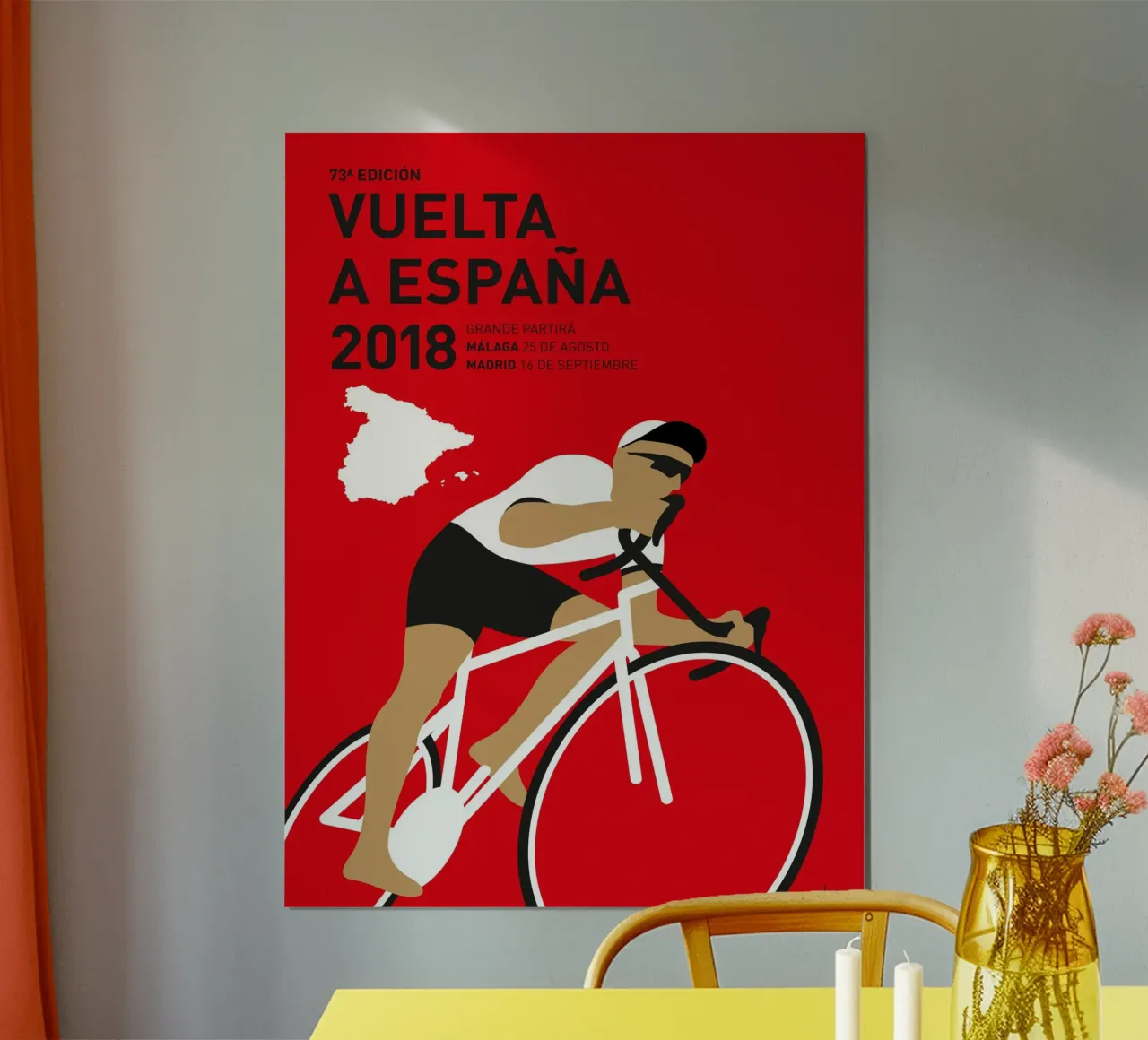 VUELTA A ESPANA POSTER 2018 poster da Cycling Art