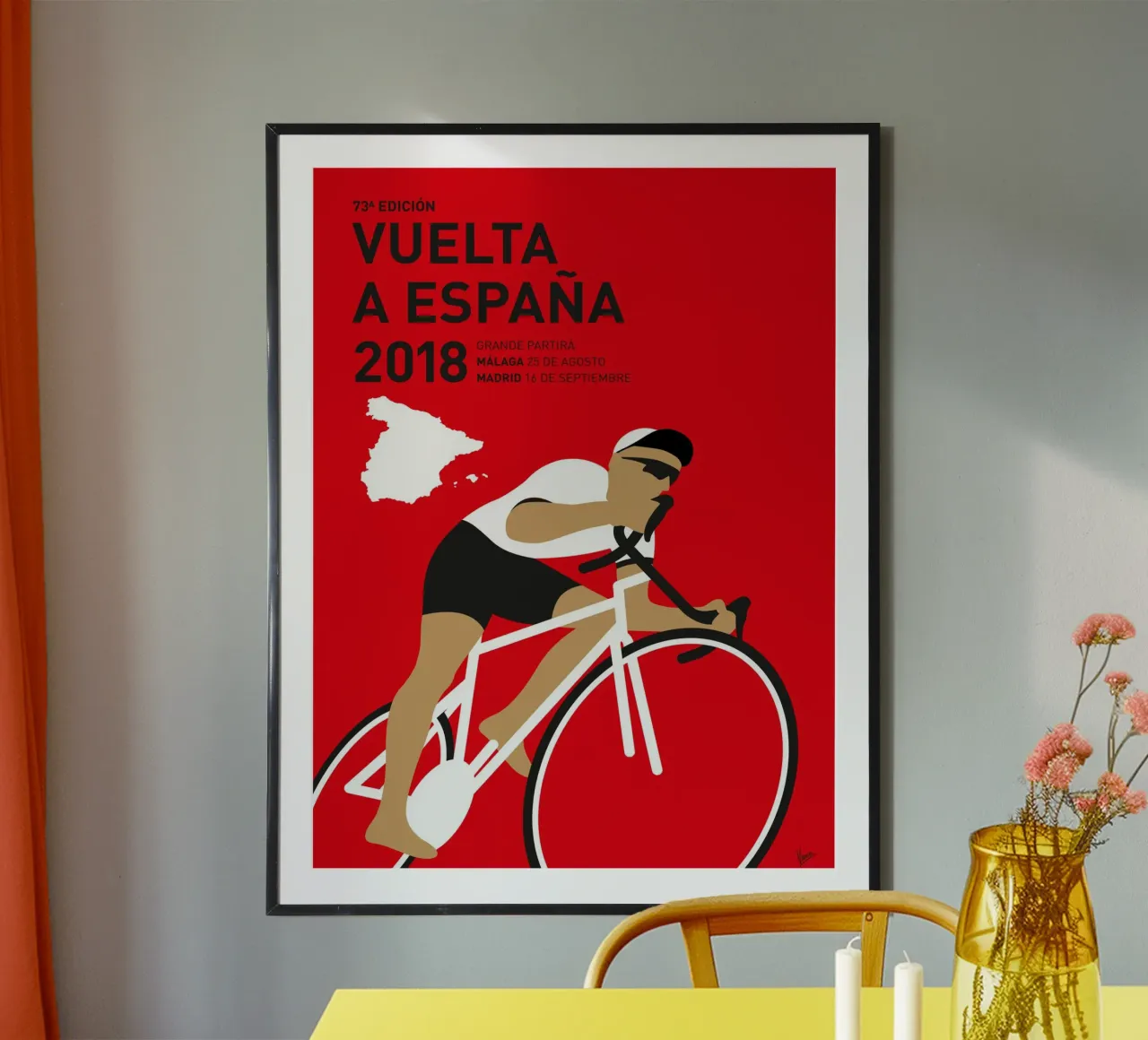 VUELTA A ESPANA POSTER 2018 poster da Cycling Art