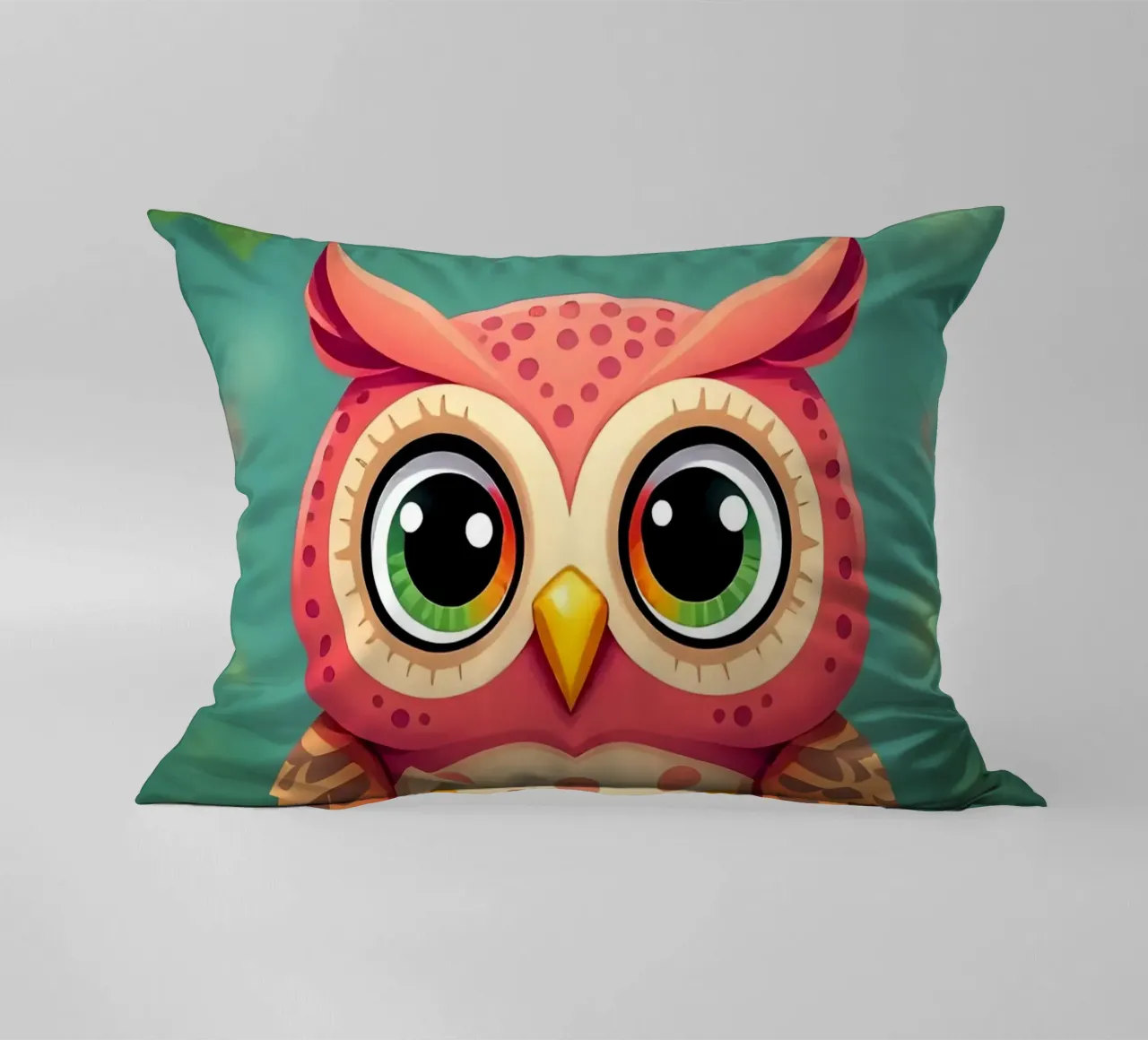 Gufo_2 cuscino da Tierisch bunt by LK