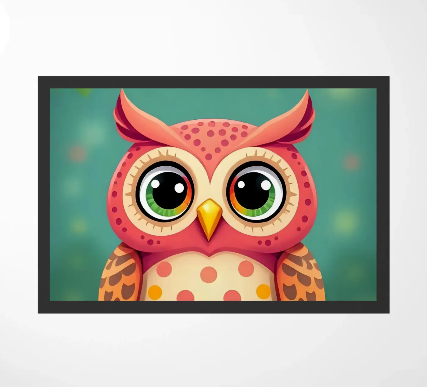 Owl_2 deurmat van Tierisch bunt by LK