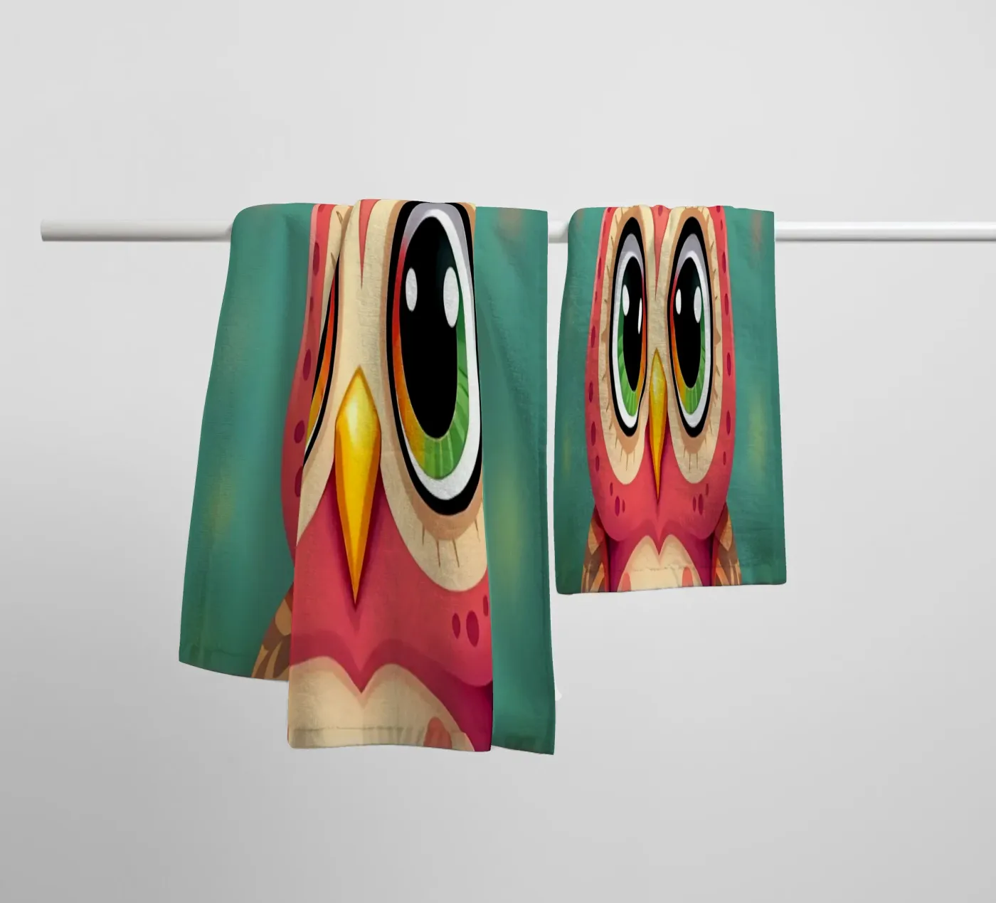 Uill_2 badhanddoek van Tierisch bunt by LK