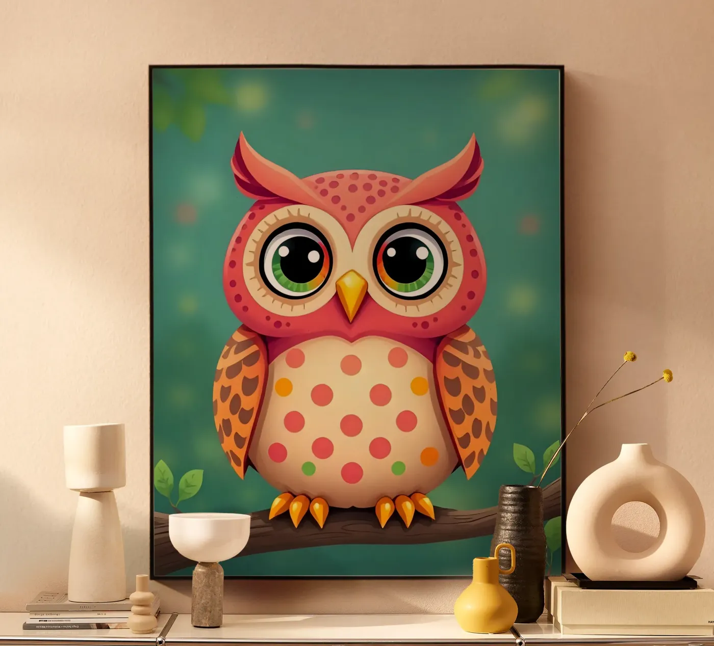 Uill_2 acryl van Tierisch bunt by LK