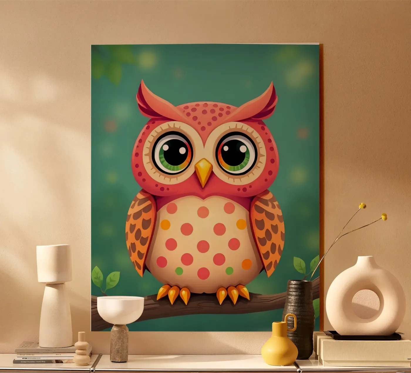 Uill_2 acryl van Tierisch bunt by LK