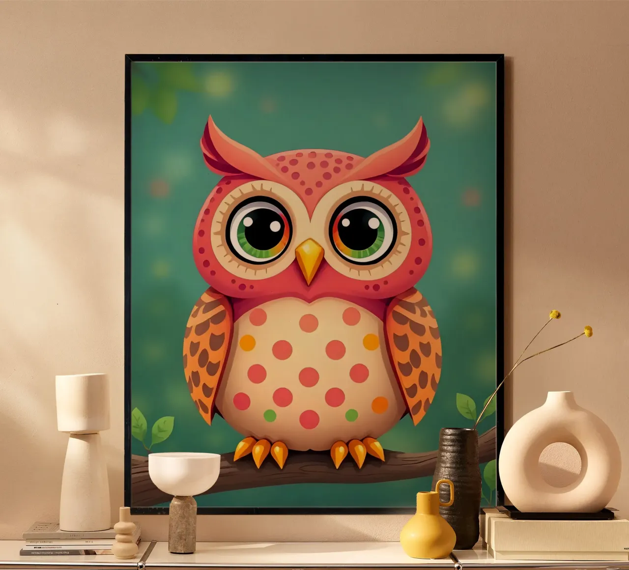 Gufo_2 poster da Tierisch bunt by LK