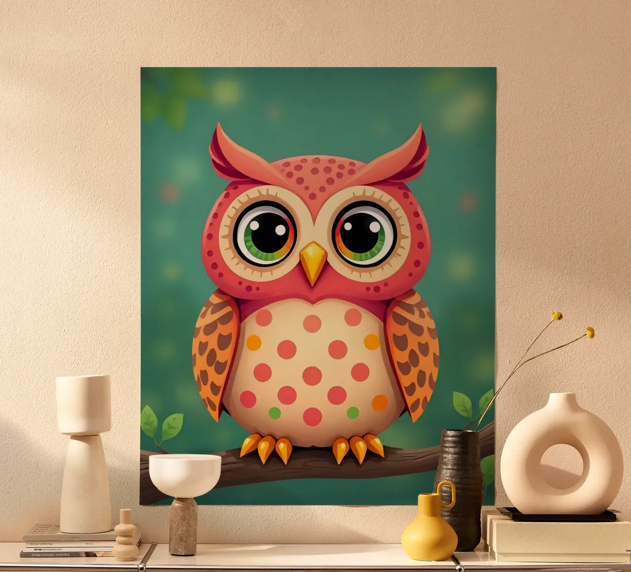 Gufo_2 poster da Tierisch bunt by LK