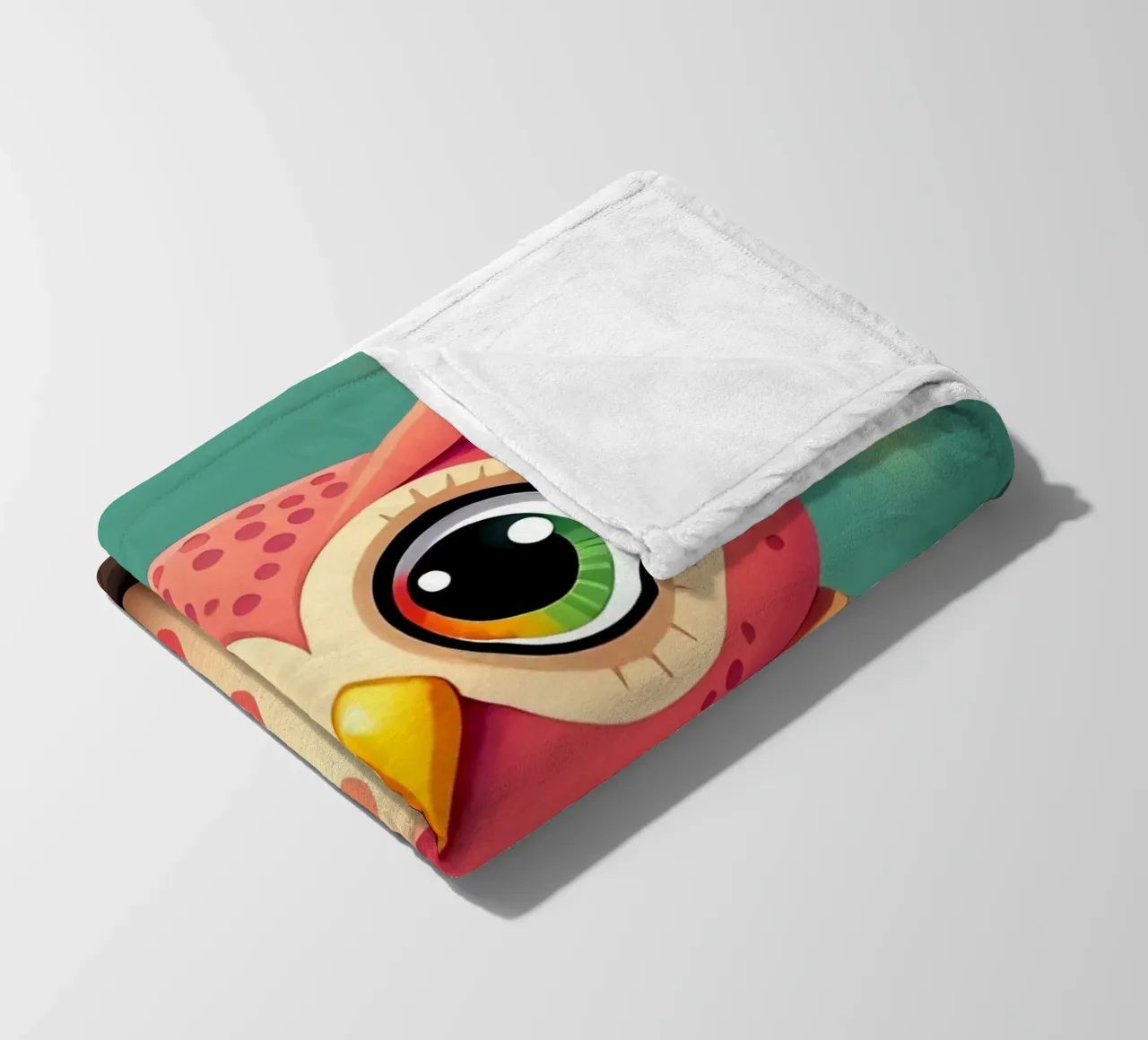 Gufo_2 coperta in pile da Tierisch bunt by LK
