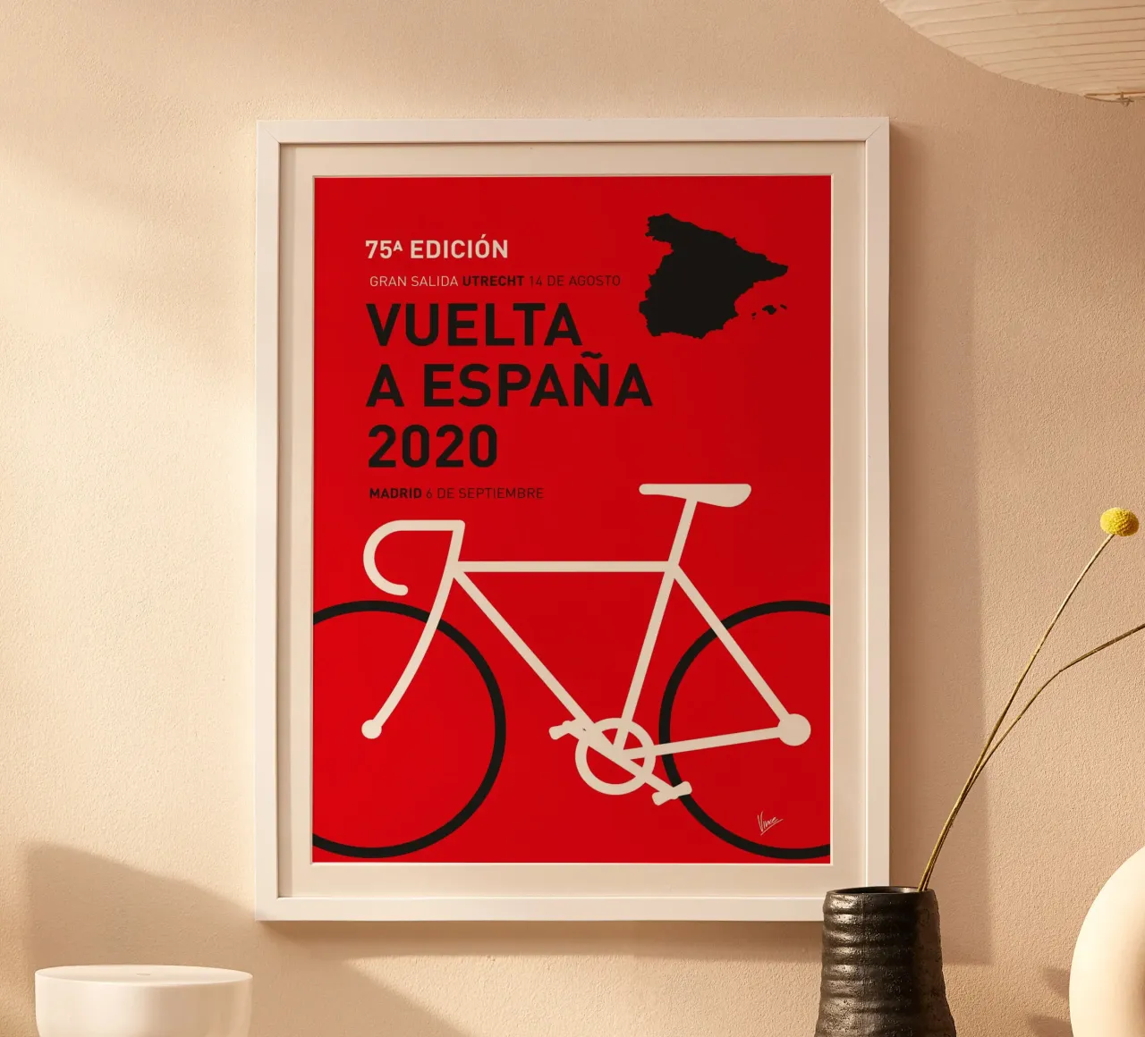 VUELTA A ESPANA POSTER 2020 poster da Cycling Art