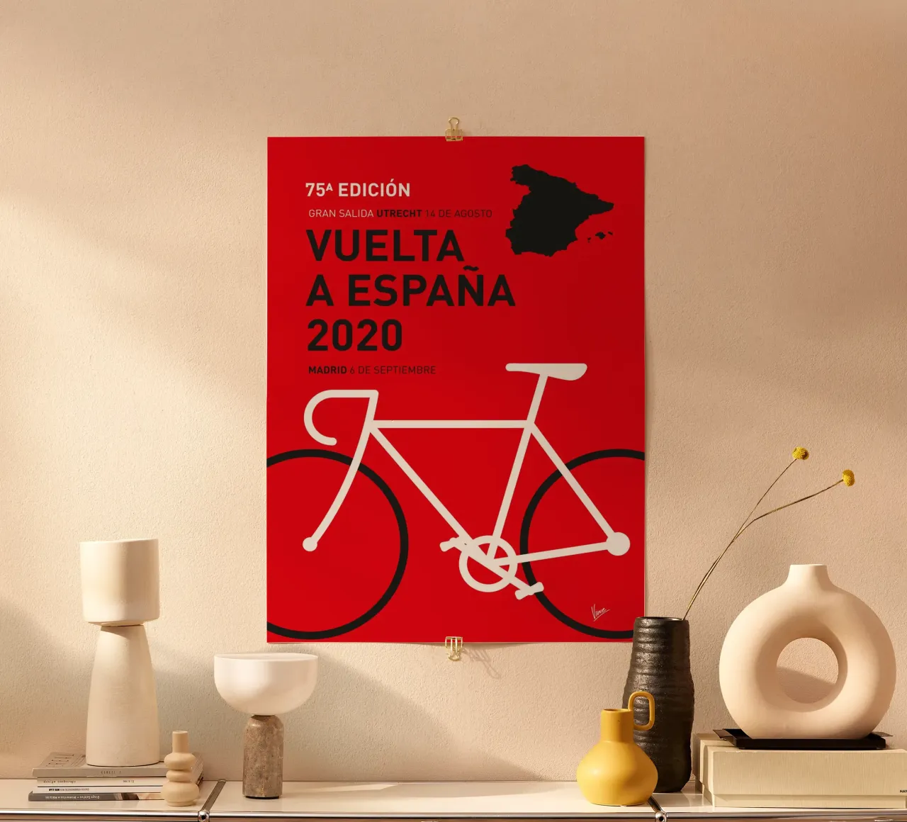 VUELTA A ESPANA POSTER 2020 poster da Cycling Art