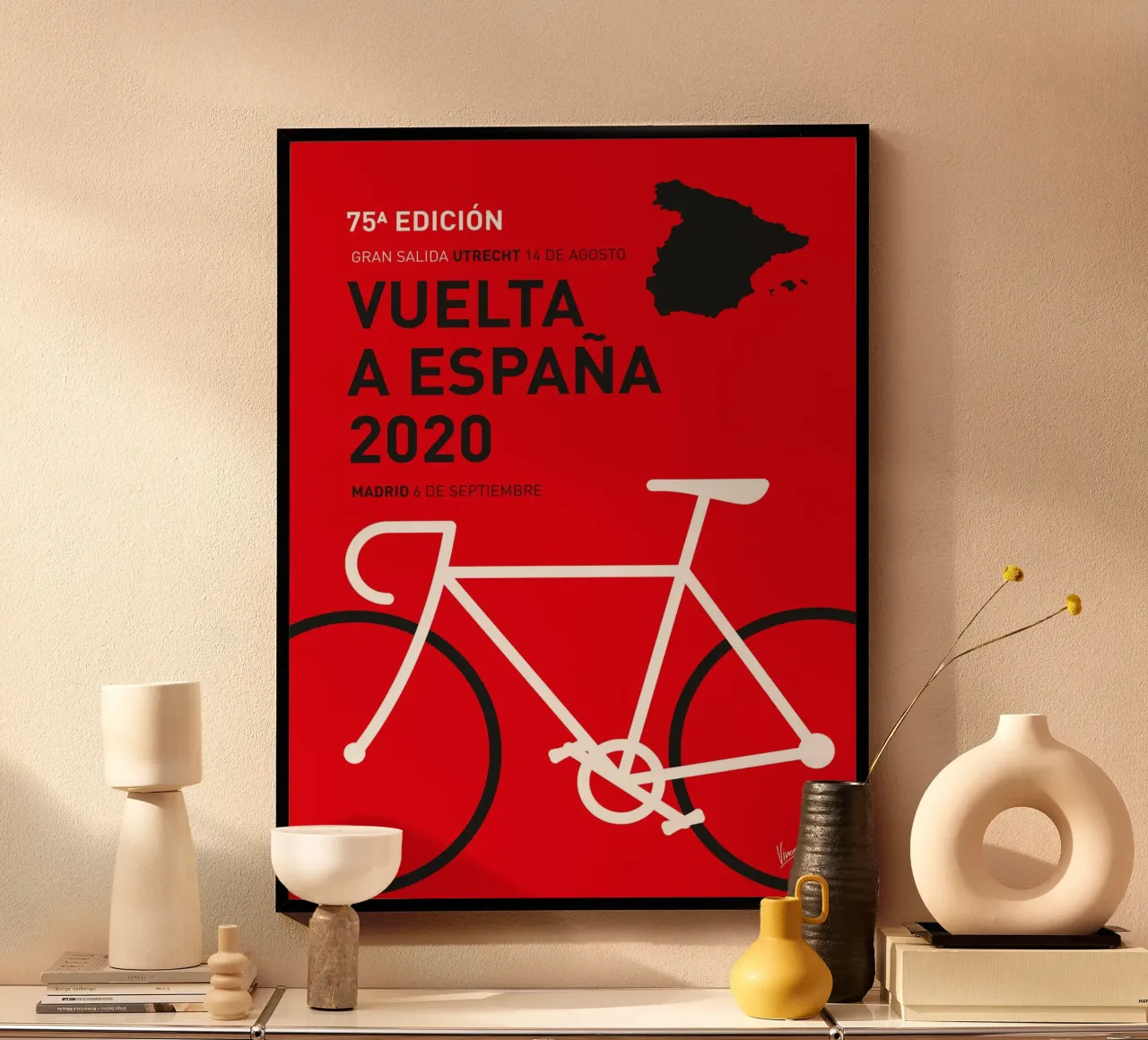 VUELTA A ESPANA POSTER 2020 poster da Cycling Art